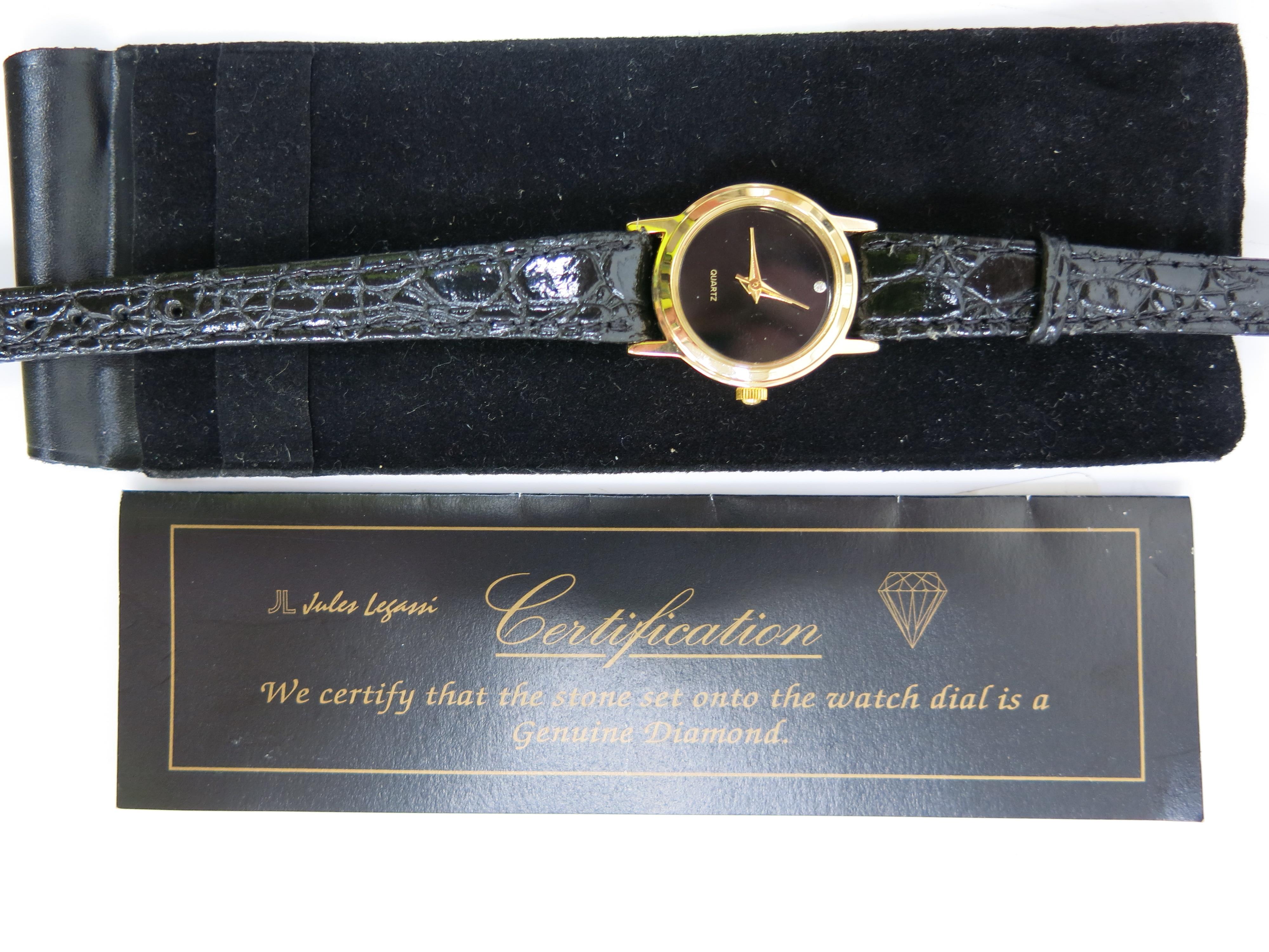 jules legassi diamond watch