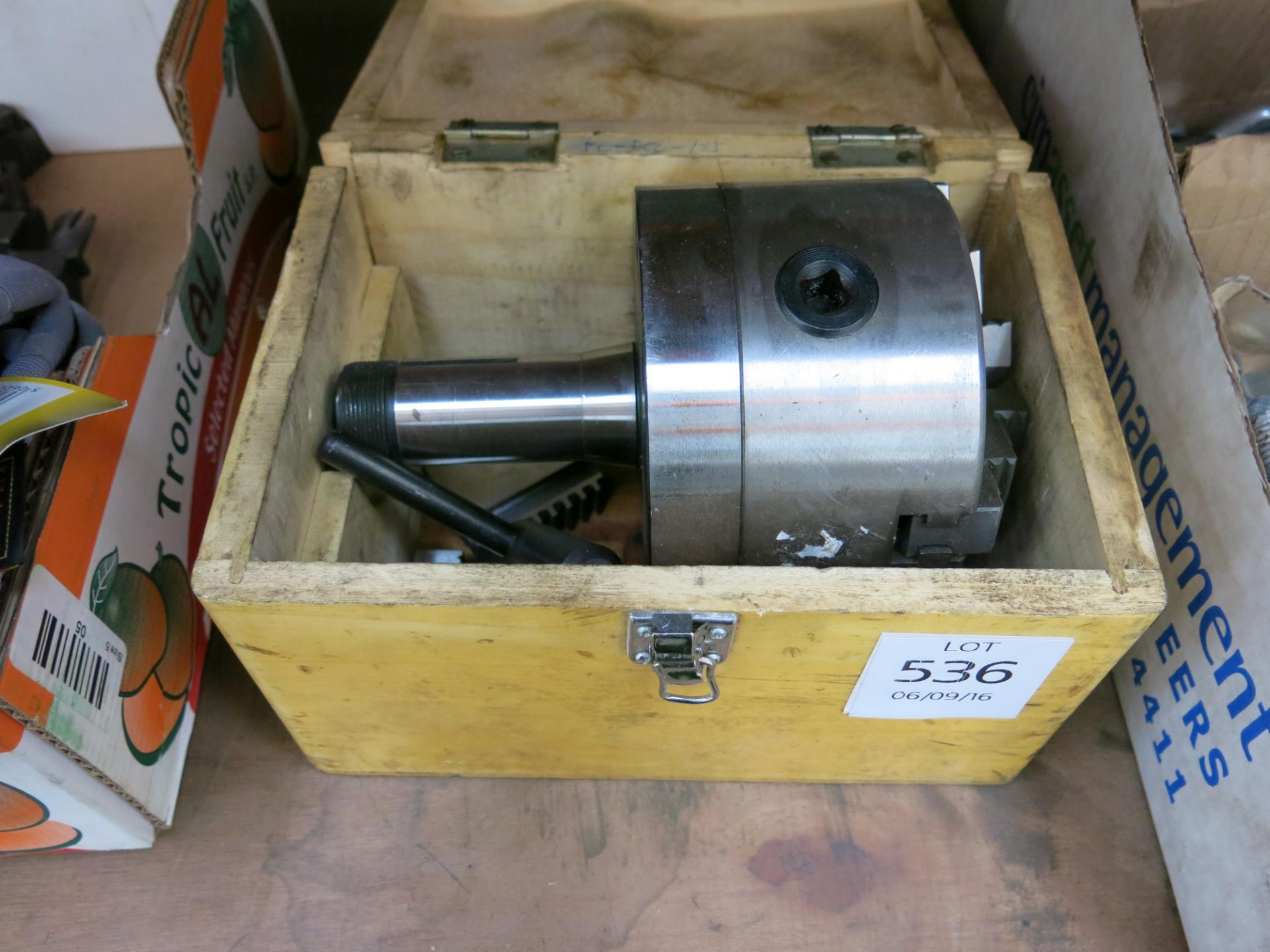 A 3 Jaw Chuck c/w Internal/External Jaws