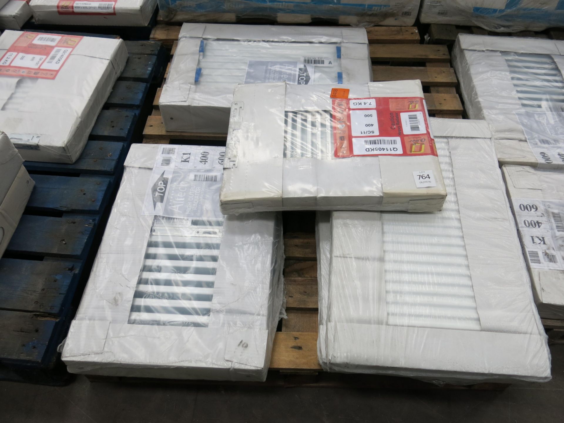 * 5 x Various unused radiators. Please note there is a £10 + VAT Lift Out Fee on this lot