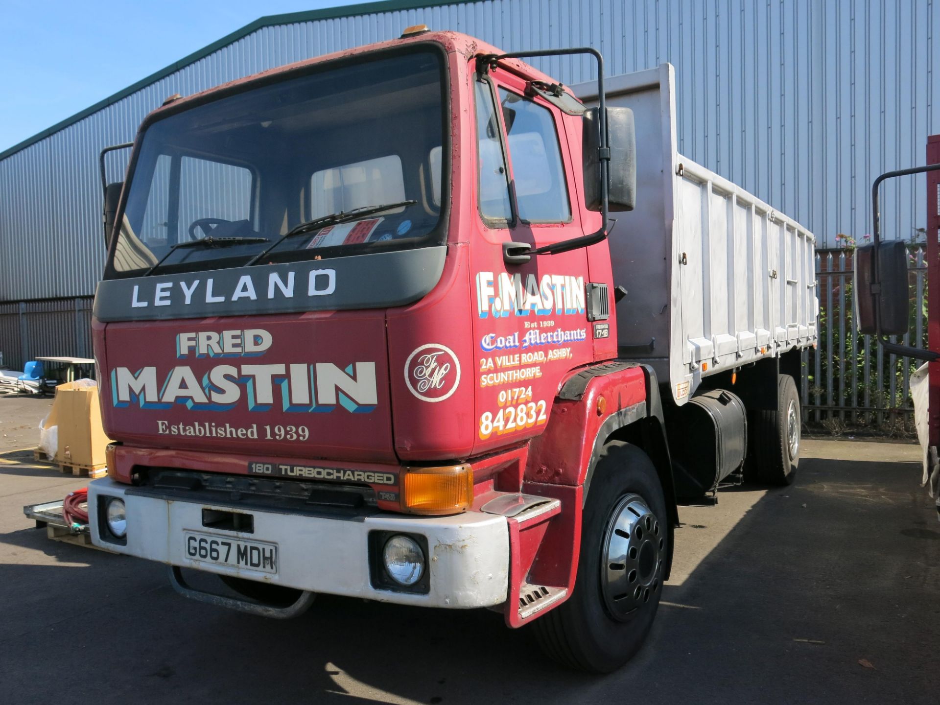 * 1989 Leyland 180 Turbo-charged T45 Freighter 1718 17 tonne dropside lorry. Registration G667