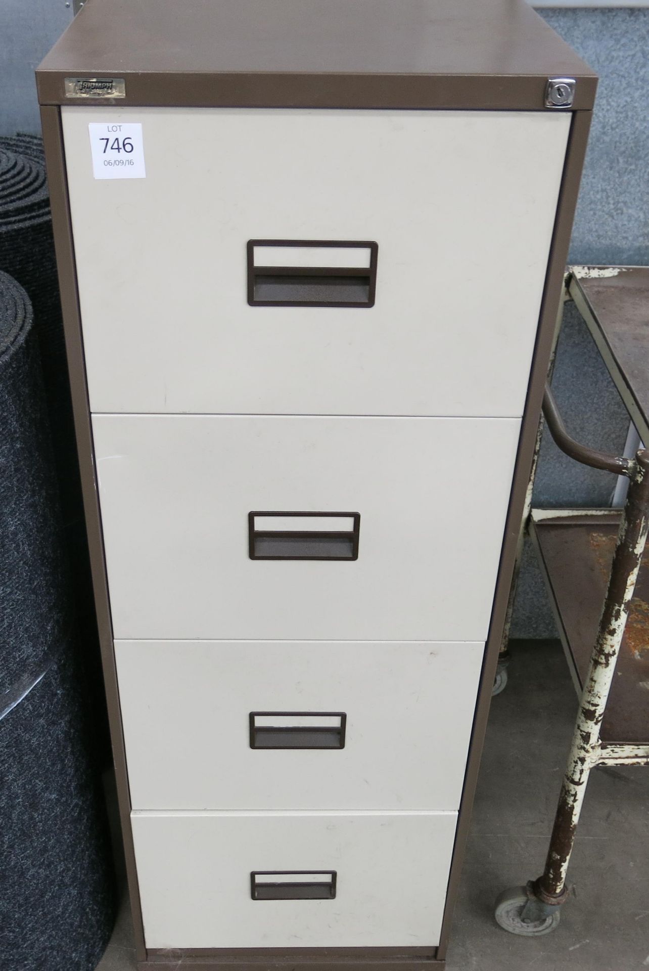 A 4 Drawer Triumph filing cabinet