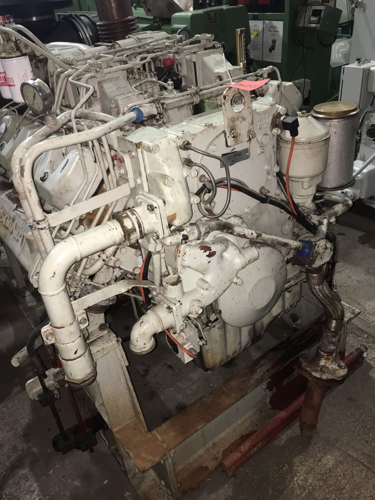 * 400 Kva Scania Avk Marine Diesel Generator. Engine Scania Type DI1478, V8 8 cylinder engine - Bild 3 aus 9