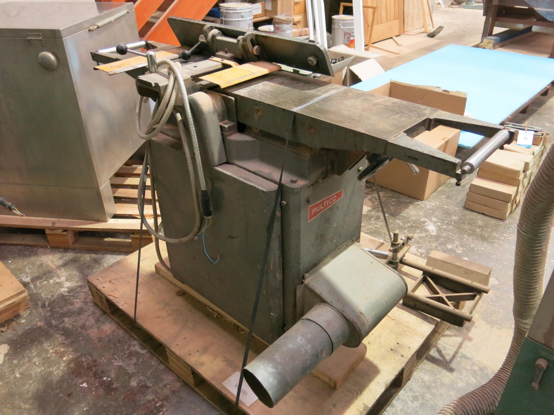 * Multico Planer with tenoner attachment, model L/1, serial number 2374. Please note this lot is - Image 2 of 5