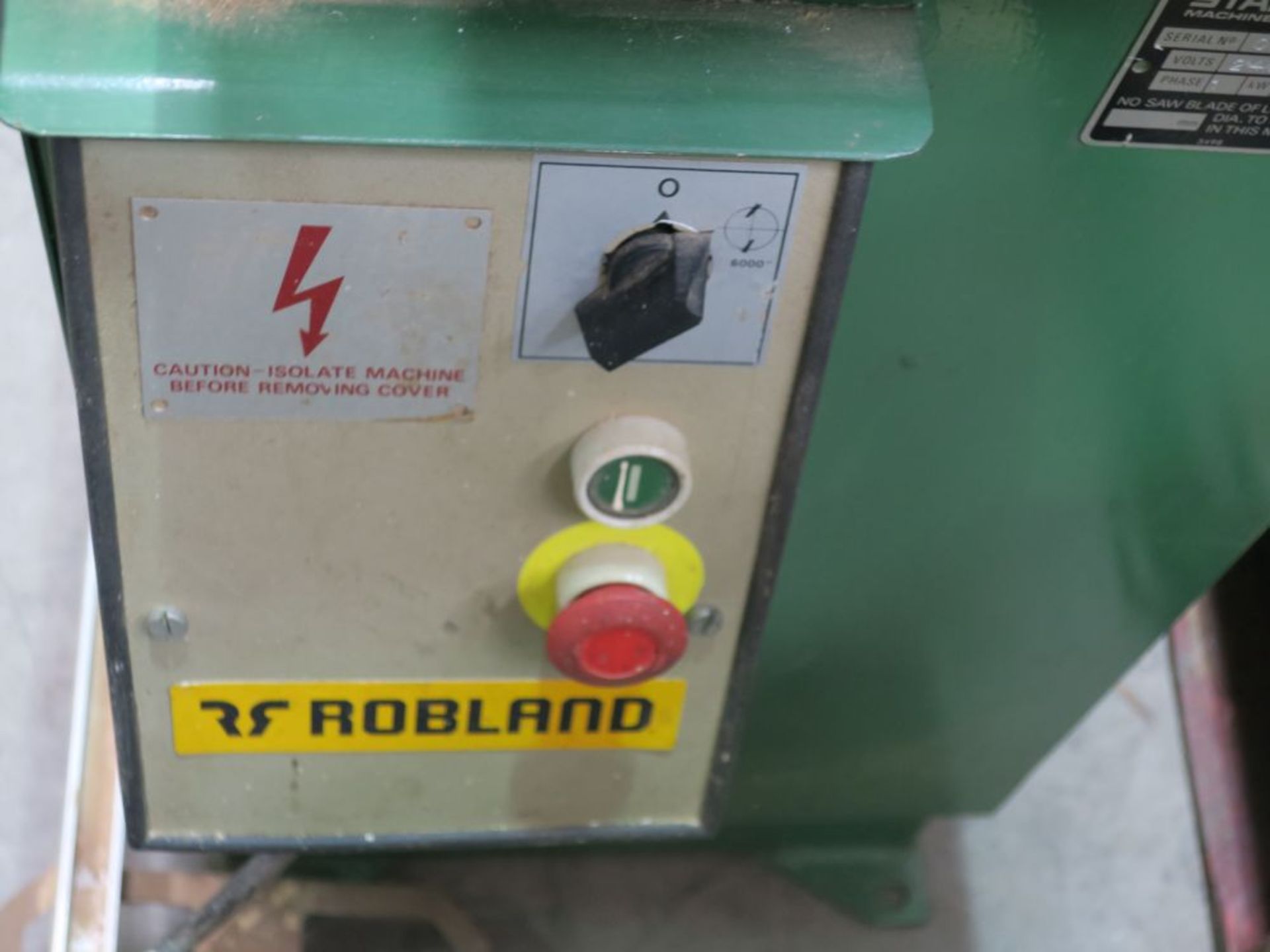 * Startrite T30 Slide Table Spindle Moulder. Serial Number 01354. 1 Phase, 240V - Image 3 of 6