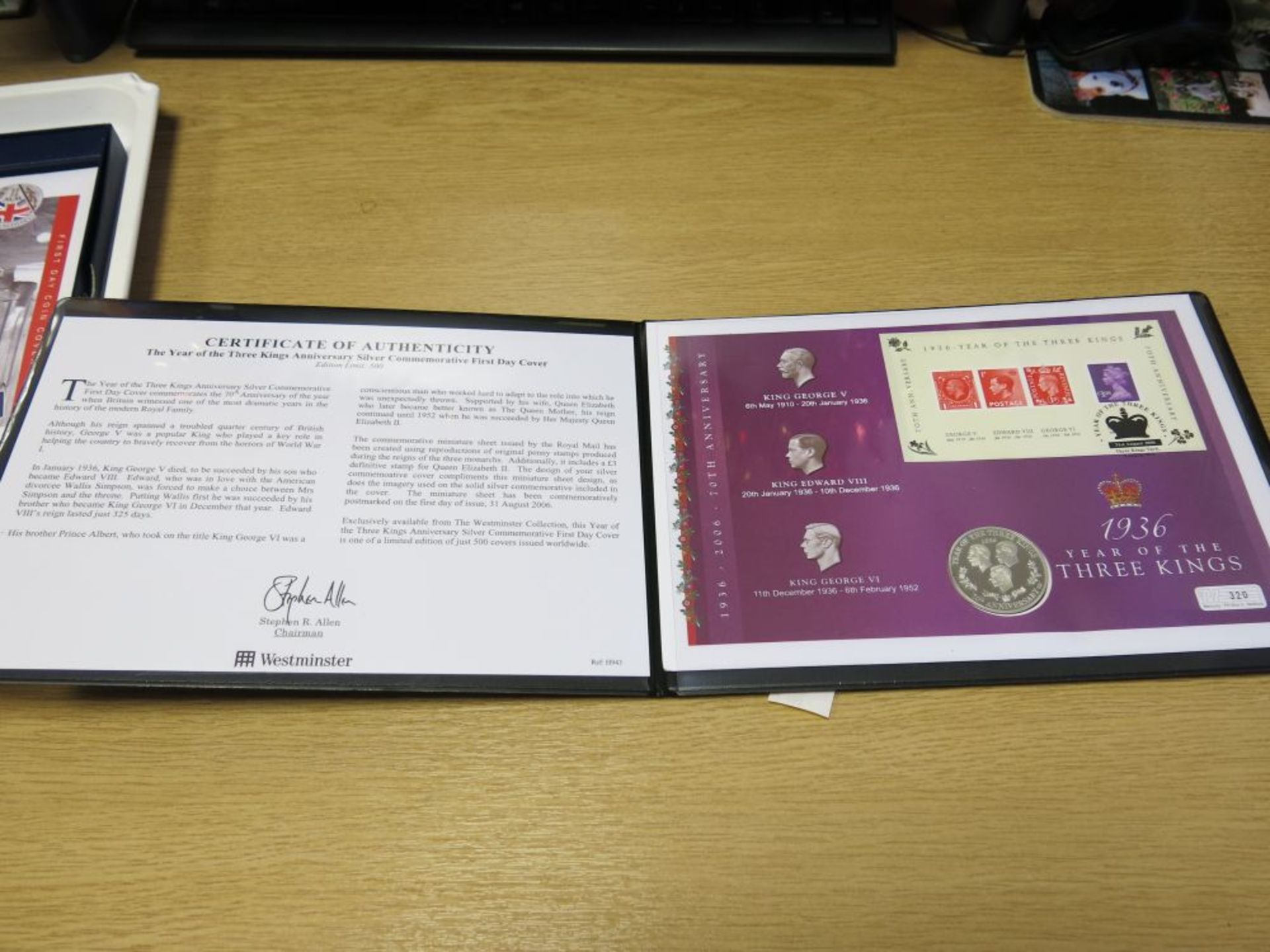 Commemorative Coin Sets - VE Day 60th Anniversary 2005, 'The Three Kings' Coin & First Day Cover, ' - Image 9 of 12