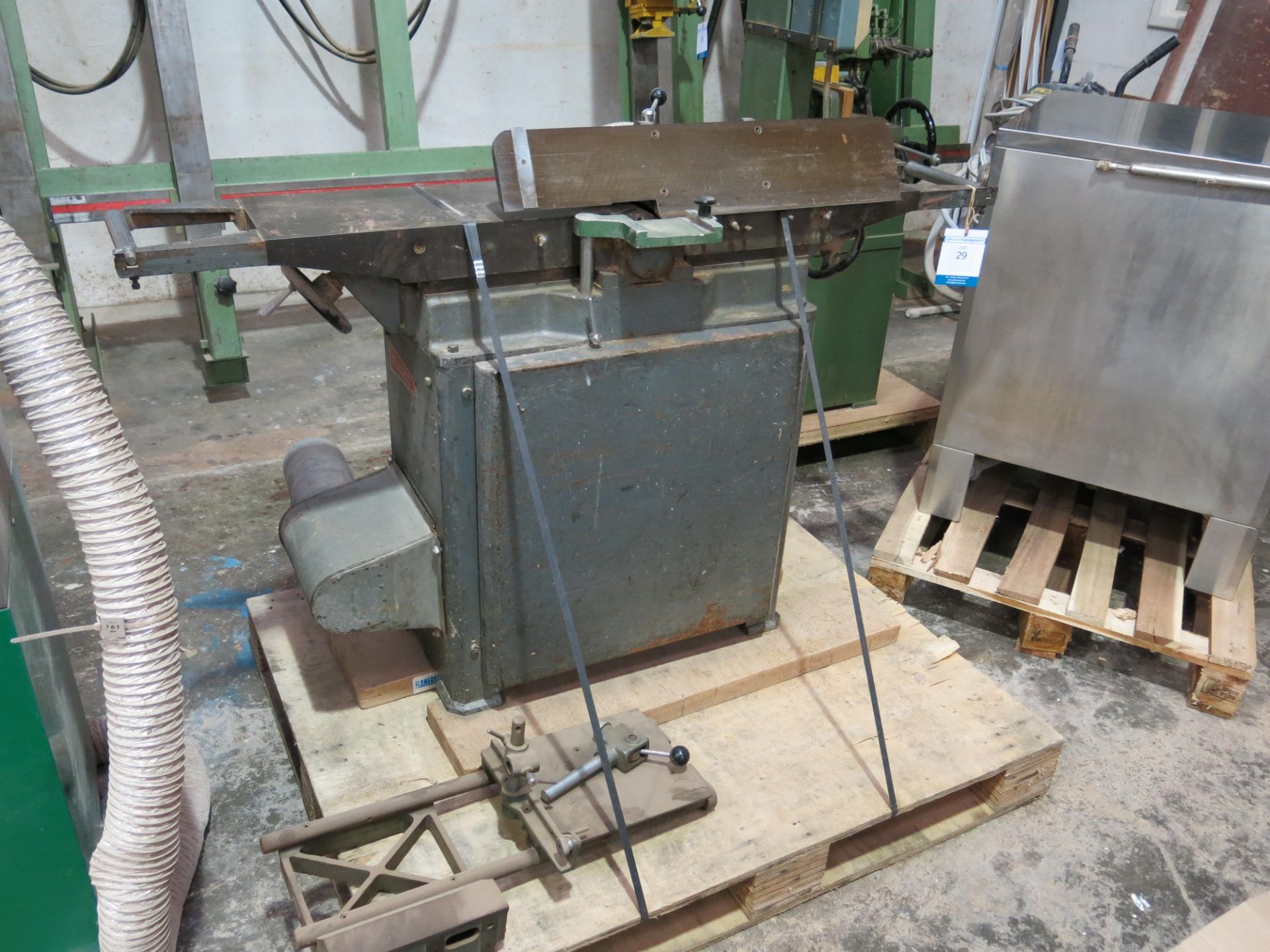 * Multico Planer with tenoner attachment, model L/1, serial number 2374. Please note this lot is - Image 3 of 5