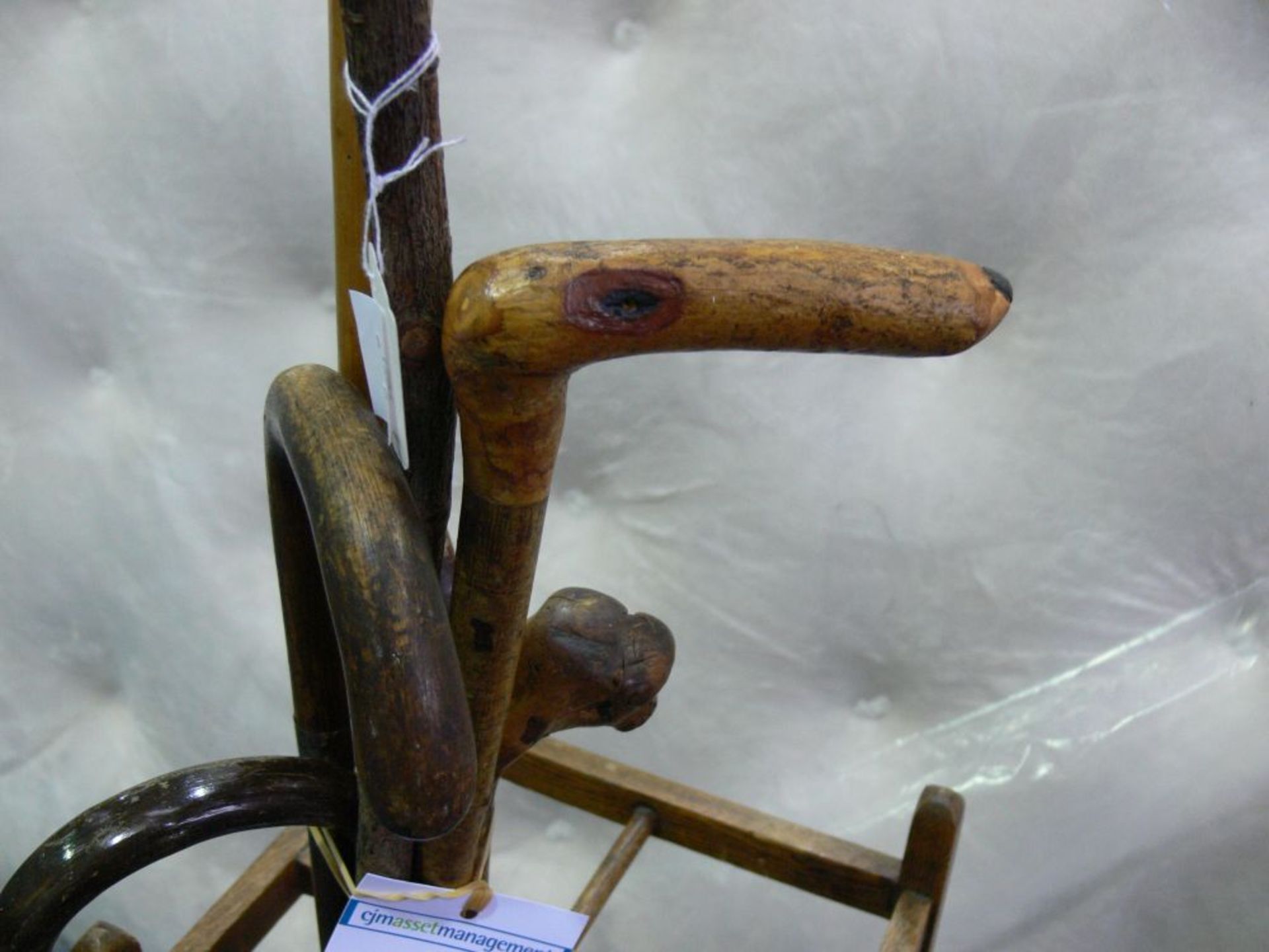 A selection of Walking Sticks together with wooden stand (8) (est £20-£30) - Bild 3 aus 7