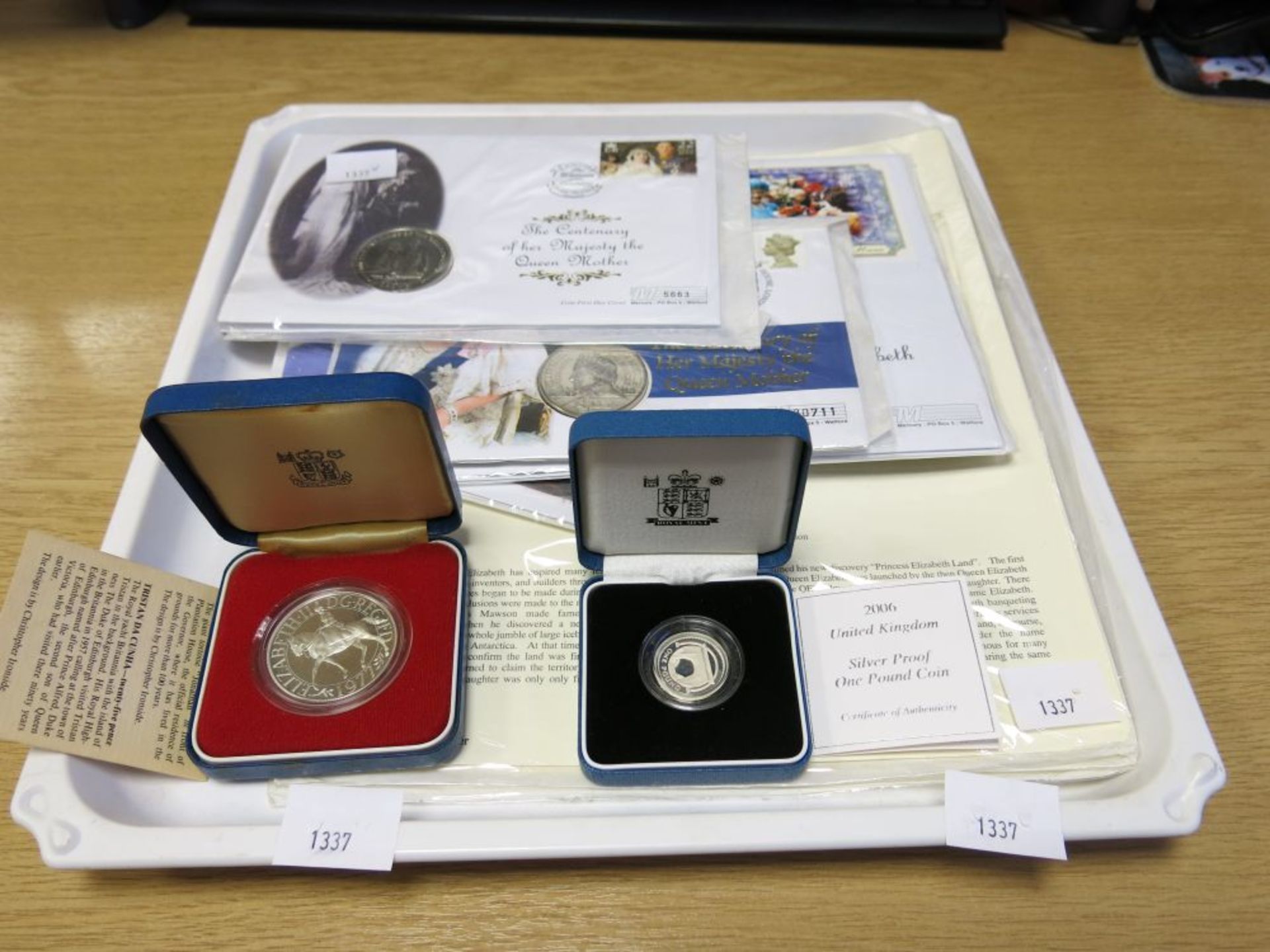 'The Centenary of Her Majesty the Queen Mother' - Five Coin First Day Covers, together with 2006