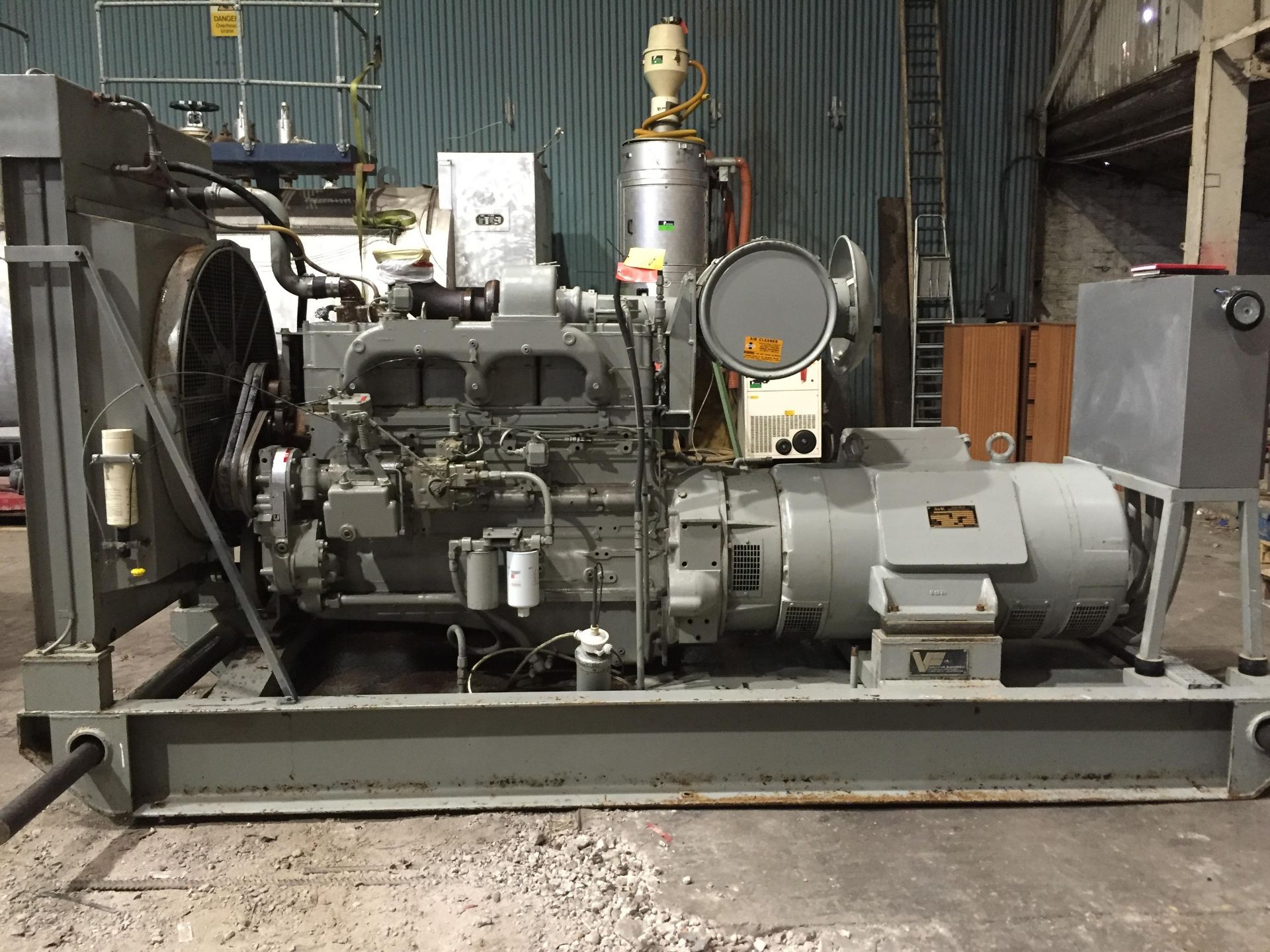 * 225 Kva Cummins/Avk Diesel Generator. Engine model NT855G, 1500 RPM, radiator cooled.