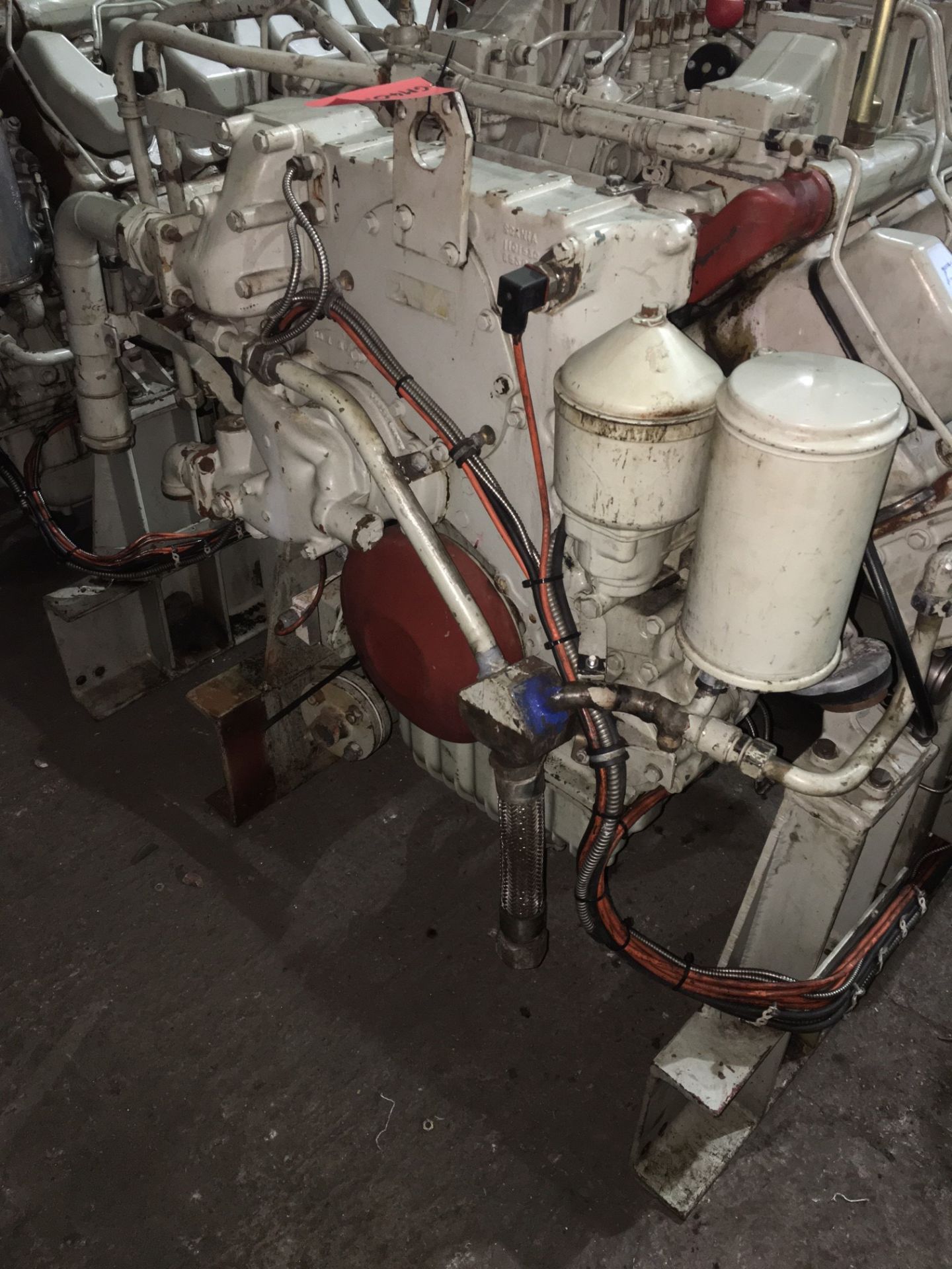 * 400 Kva Scania Avk Marine Diesel Generator. Engine Scania Type DI1478. V8 8 cylinder engine