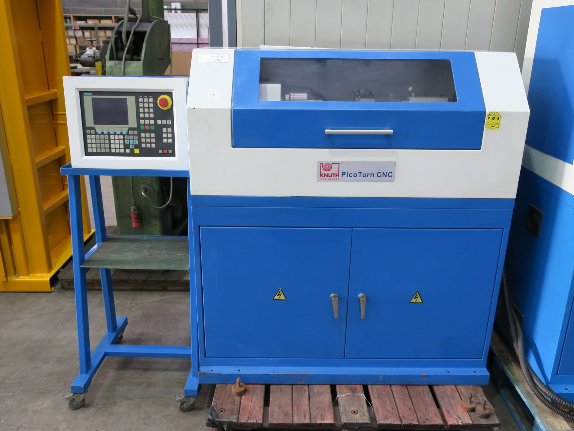 * A Pico Turn Knuth CNC Lathe, serial number 146164. Year of Manufacture 2008. 240V, 50 Hz.