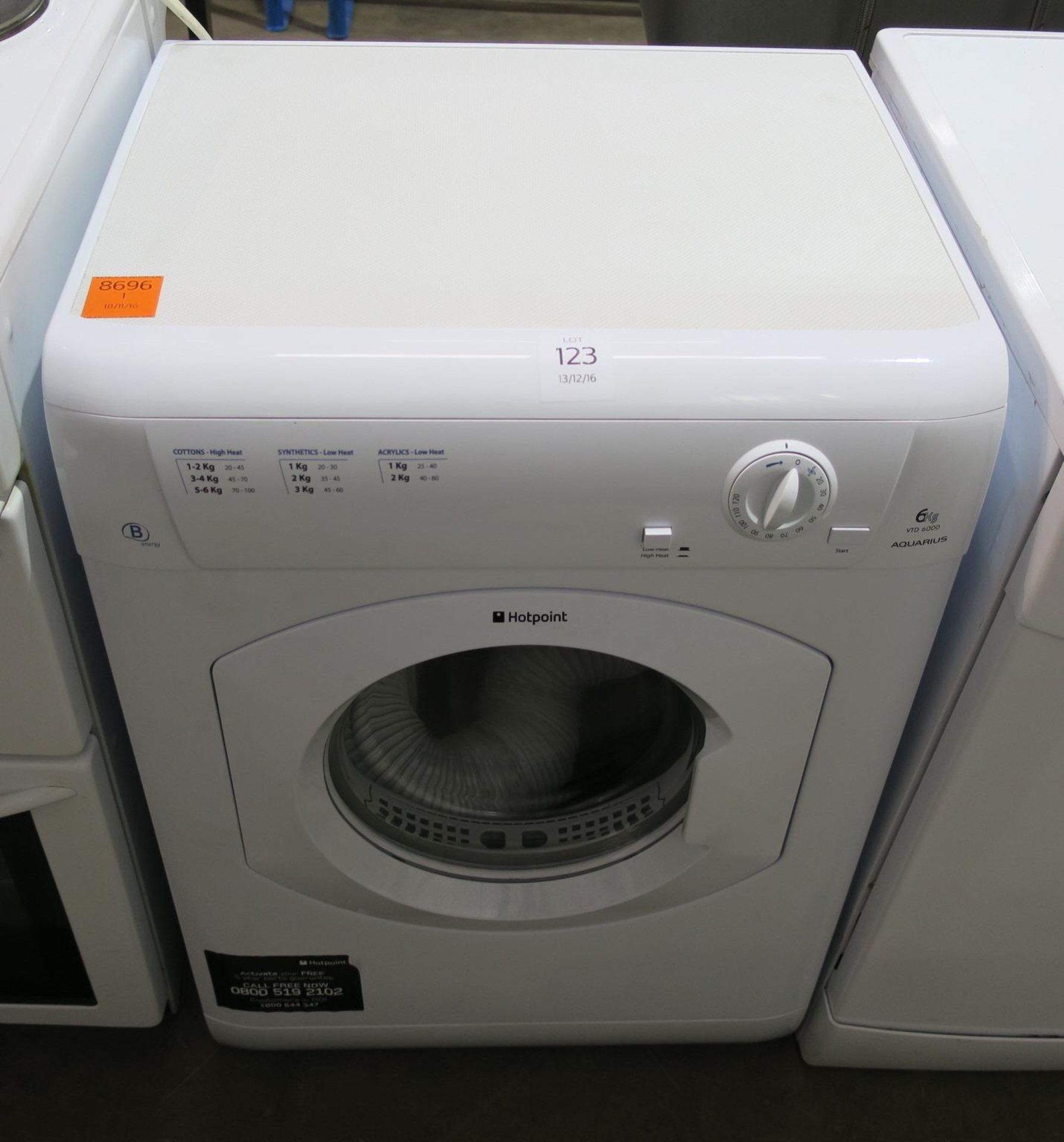 A Hotpoint Aquarius VTD 6000 Dryer