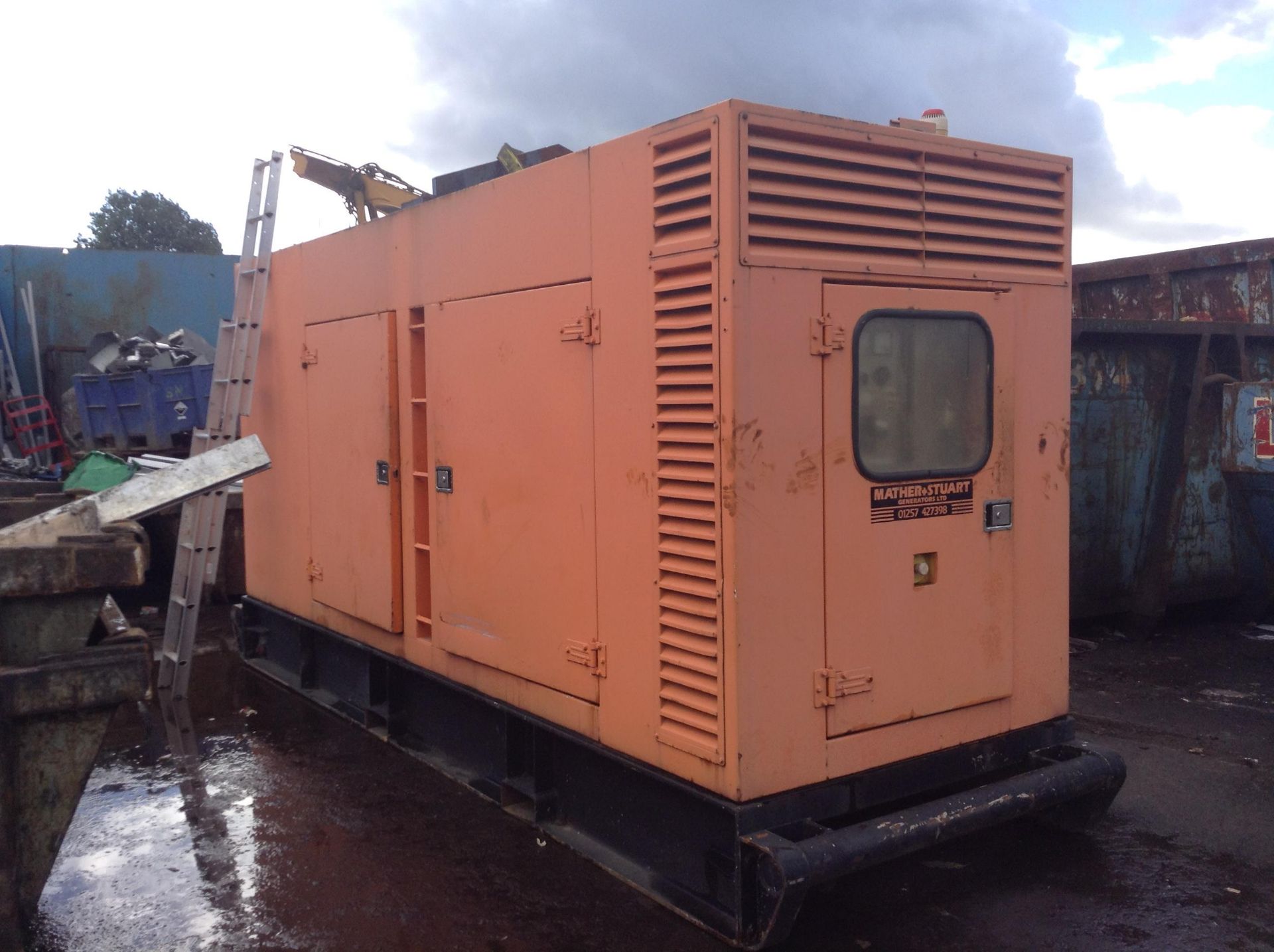 * 300 Kva Cummins/Aggreko Sound Proof Diesel Generator. Engine: Cummins Model N14-G1, 6 cylinder