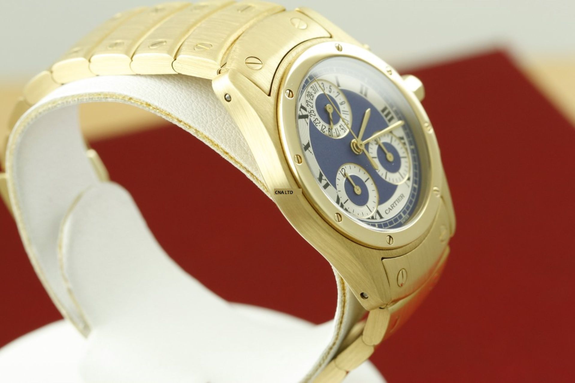 Cartier Santos Ronde Cougar Chronograph 18k Watch - Image 4 of 9