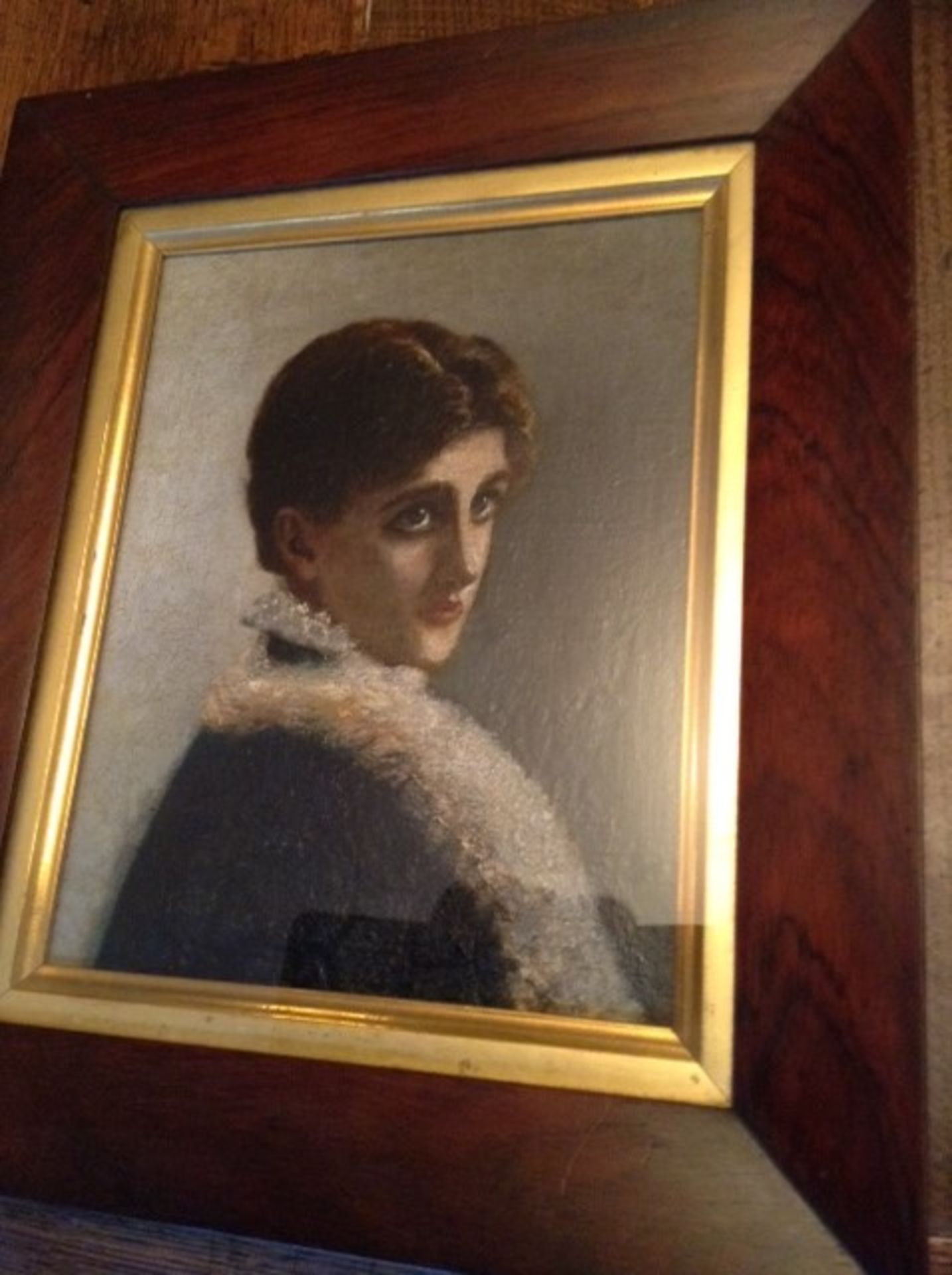 19th CENTURY ENGLISH SCHOOL OIL ON CANVAS, PORTRAIT OF LADY