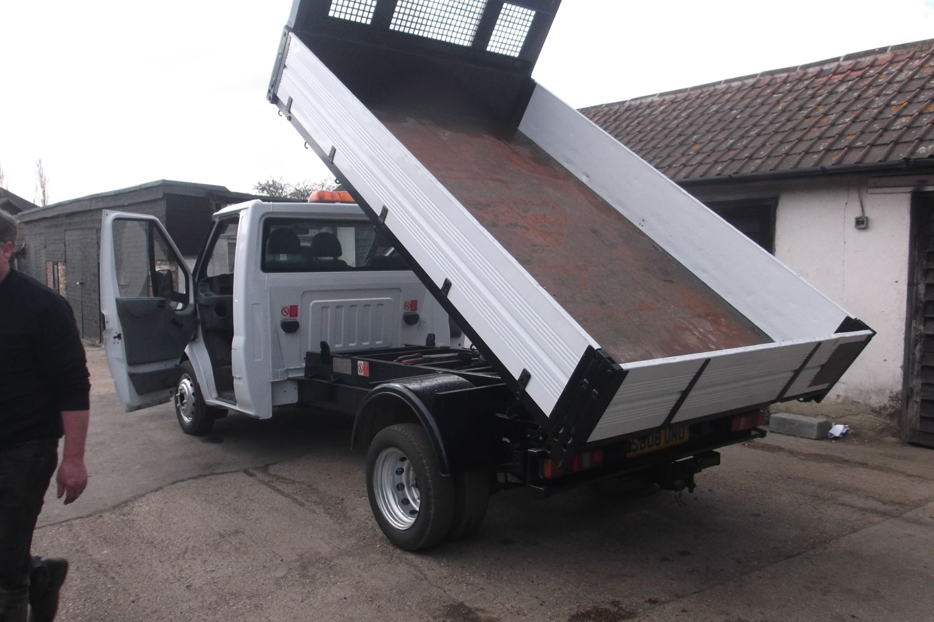 2008 08 FORD TRANSIT TIPPER 100 T350 - Image 4 of 12