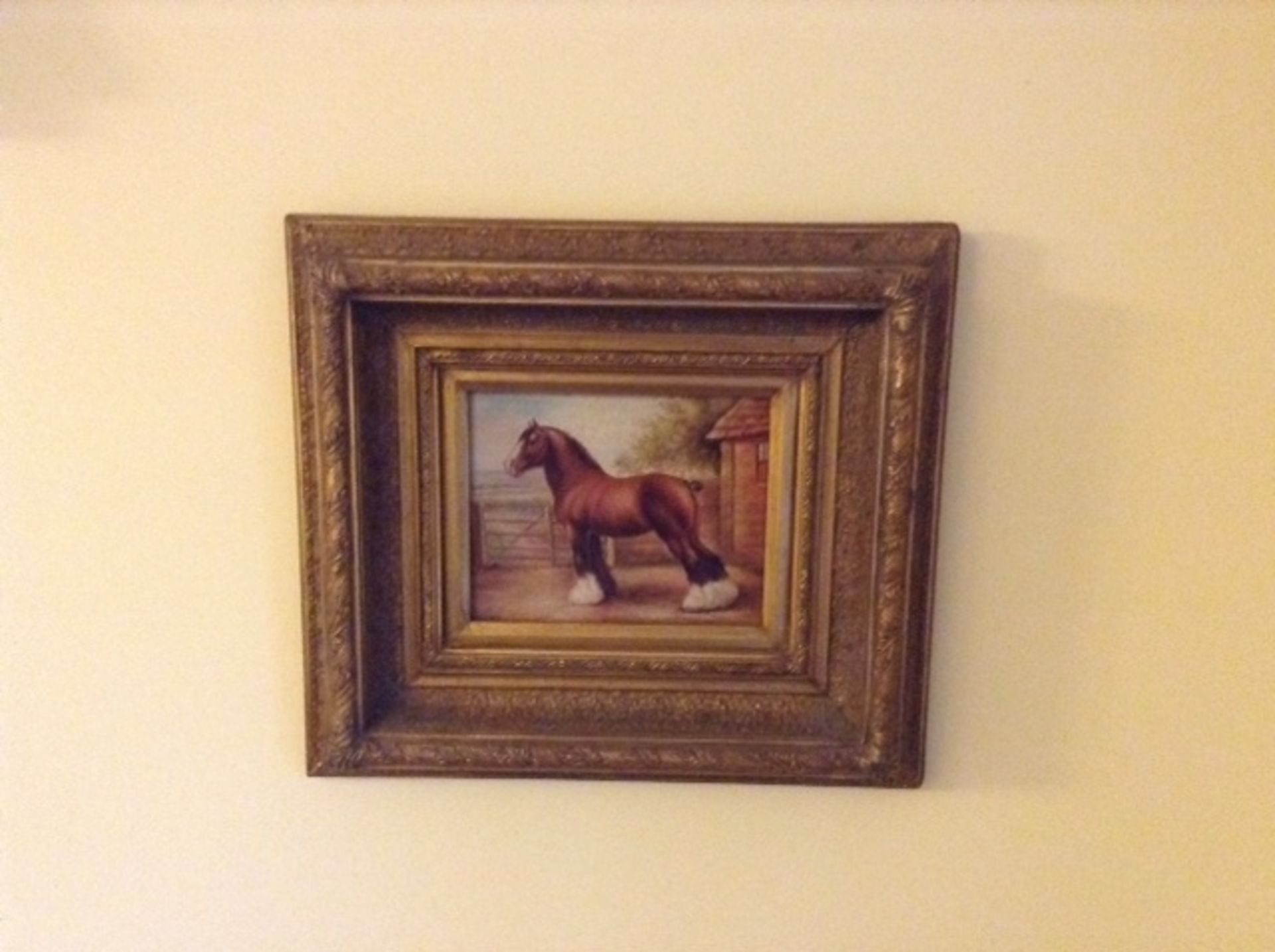 Lovely Framed Horse Picture - Image 3 of 5