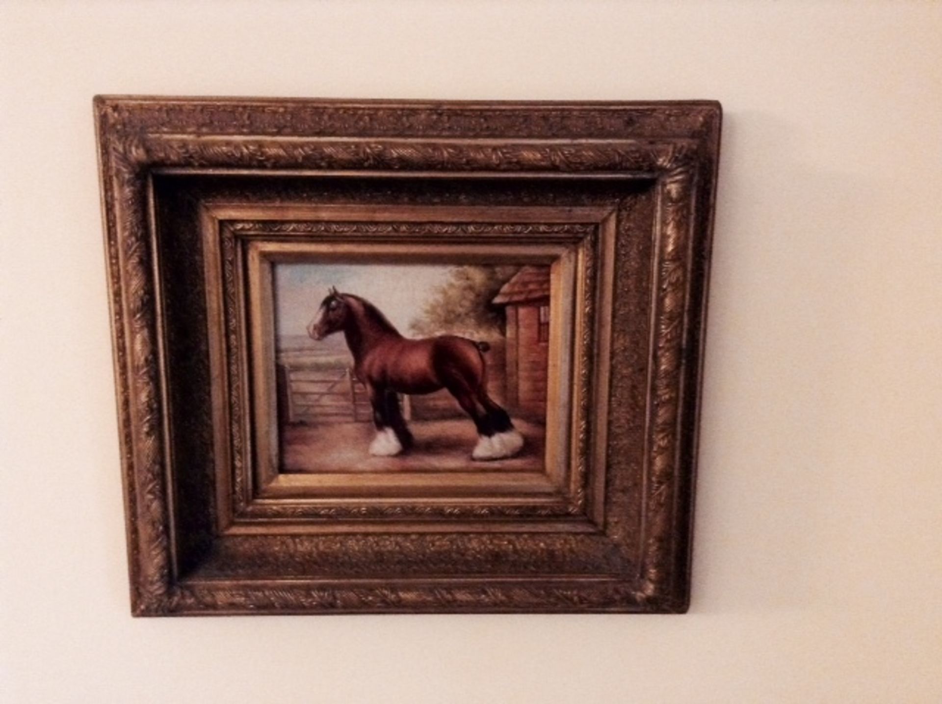 Lovely Framed Horse Picture