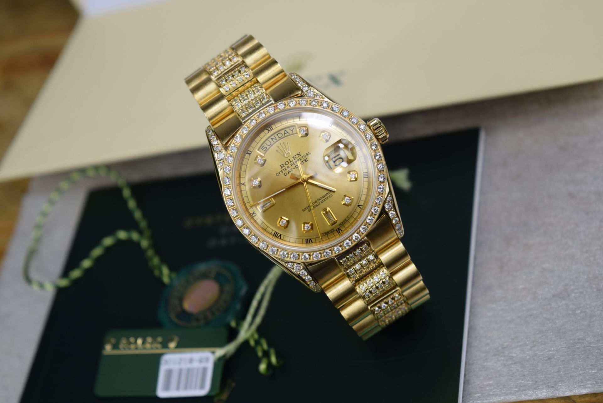 *The President* Gentleman's ROLEX Oyster Perpetual Day-Date - Solid 18K Gold & Diamond - Image 2 of 18