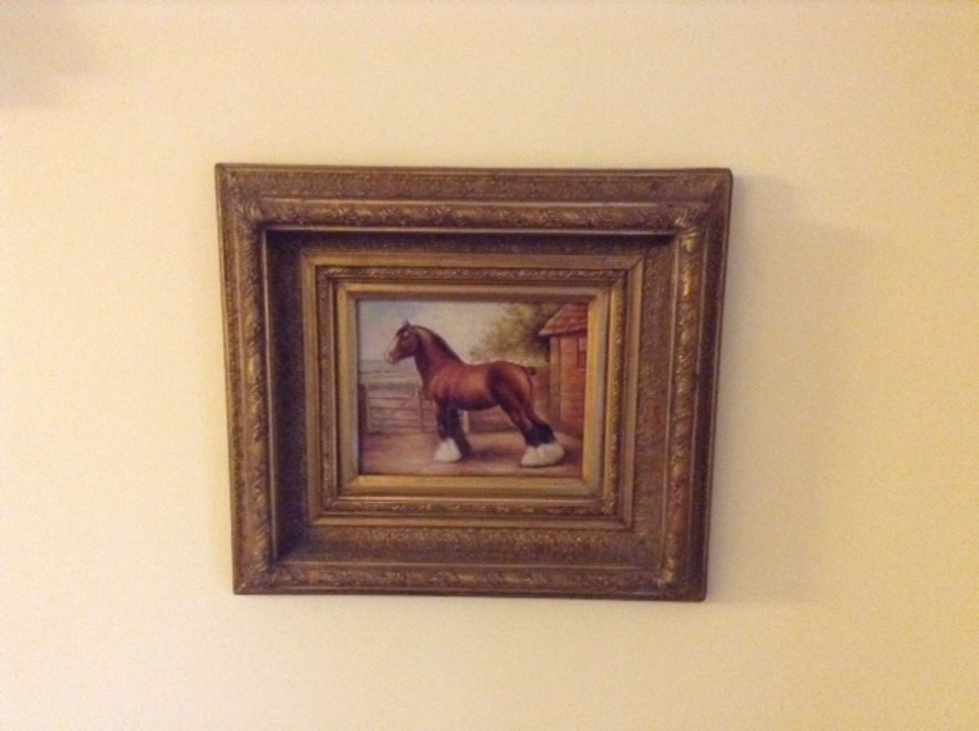 Lovely Framed Horse Picture - Image 2 of 5