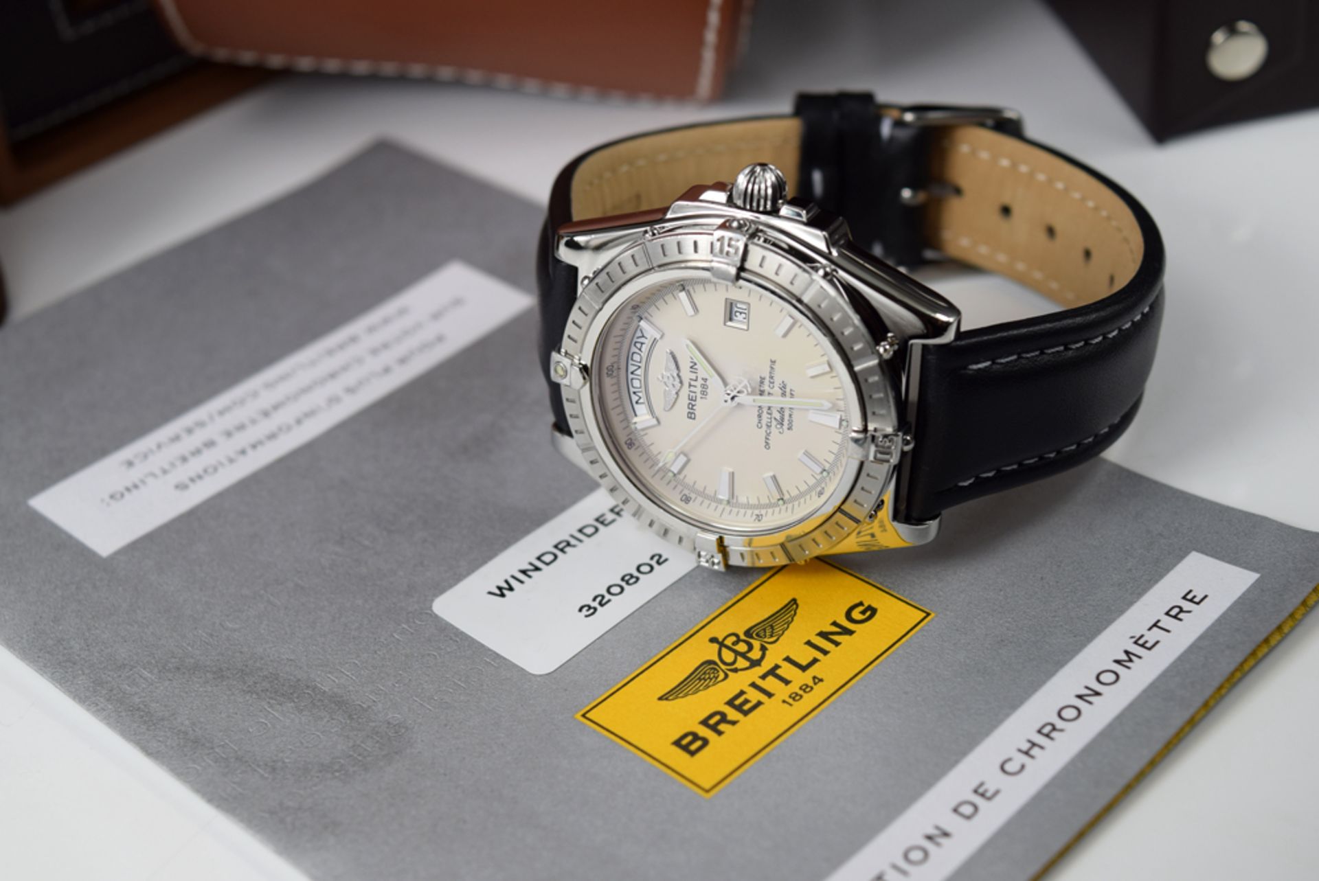 BREITLING 'DAY-DATE' WINDRIDER - STEEL (A45355) - Image 7 of 7