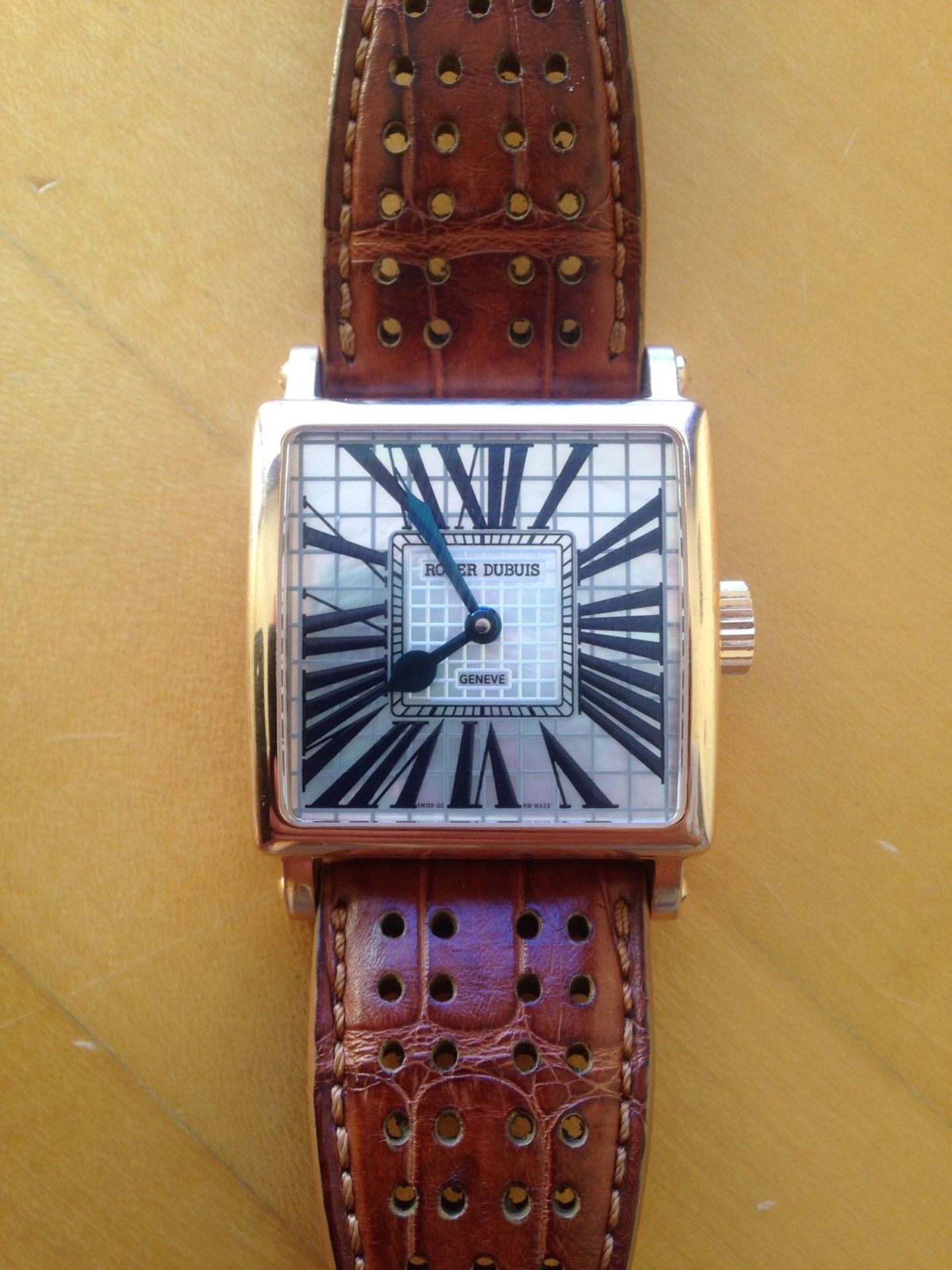 Roger Dubuis Limited Edition (26/28) Rose Gold Golden Square With MOP Face