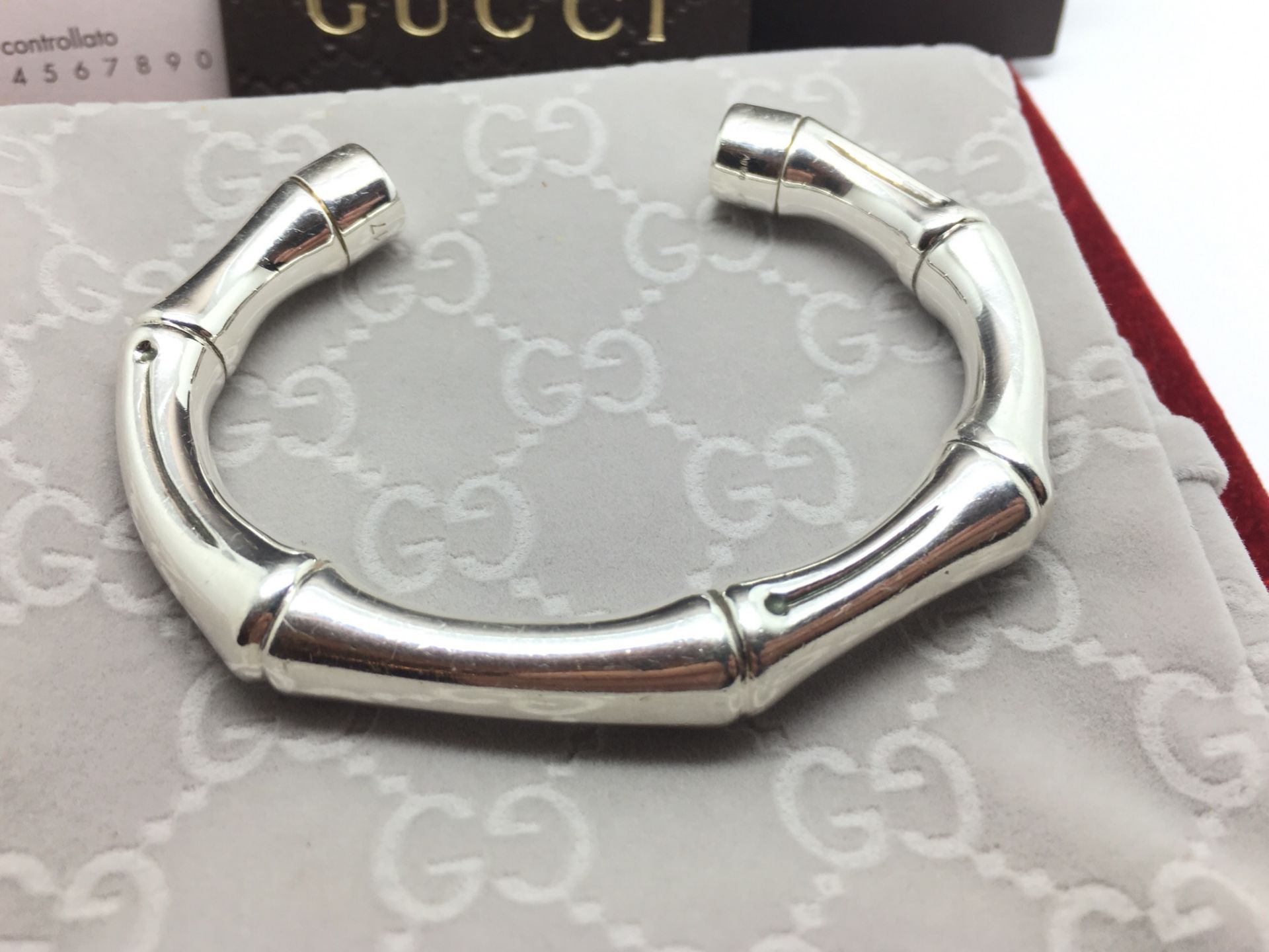 GUCCI SILVER BAMBOO BRACELET - GUCCI CURRENT ITEM - Image 2 of 2