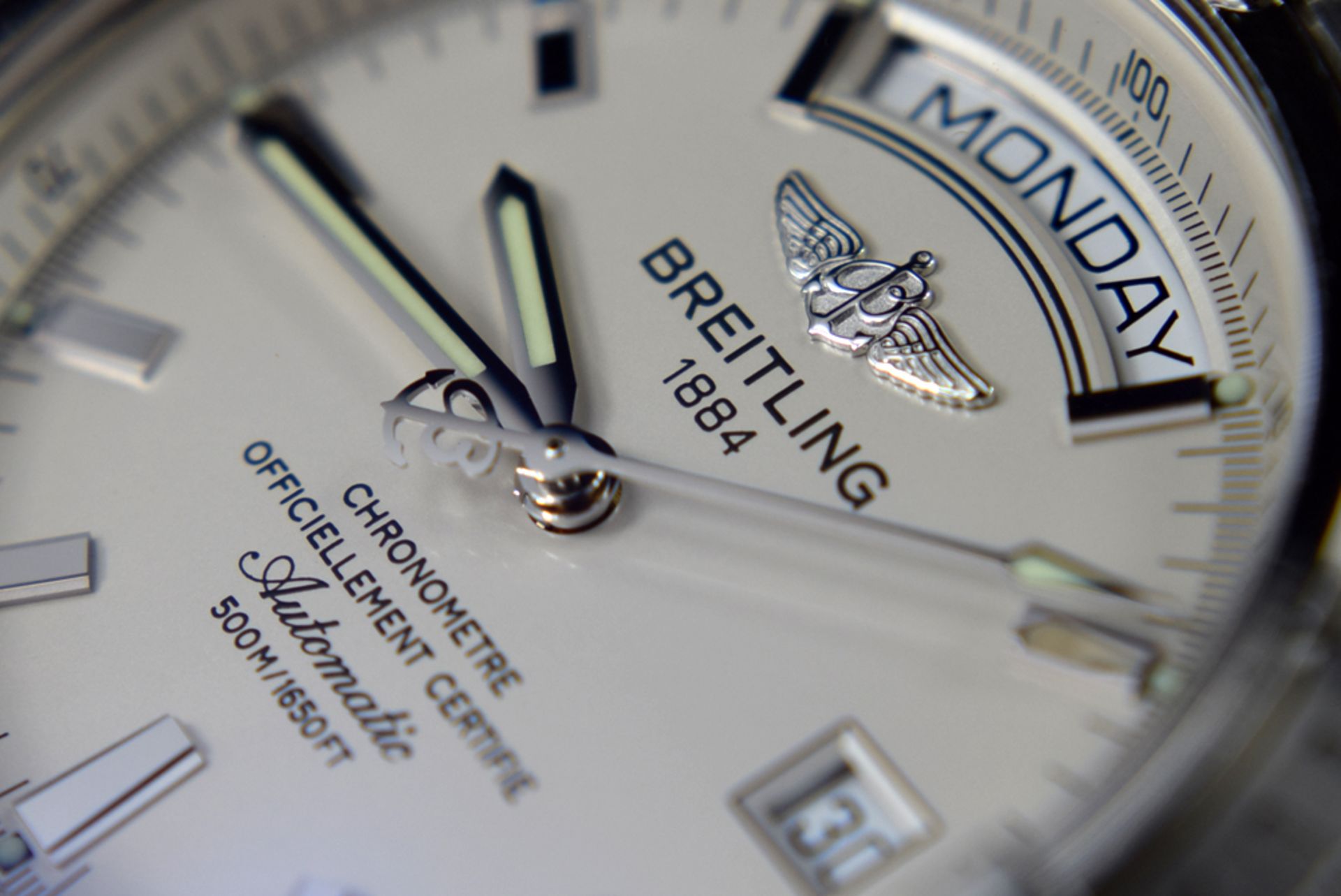 BREITLING 'DAY-DATE' WINDRIDER - STEEL (A45355) - Image 2 of 7