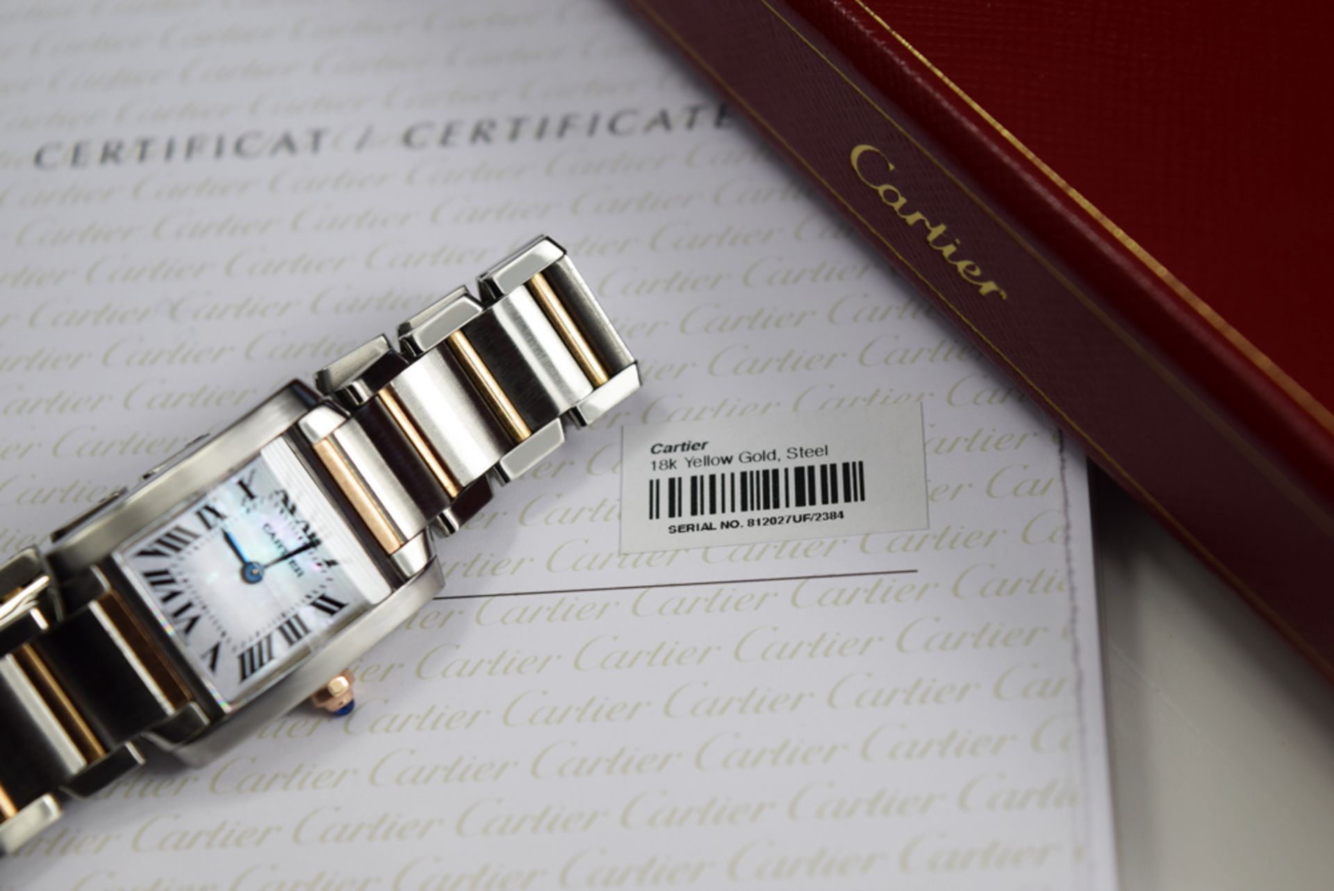 CARTIER TANK 'FRANCAISE' - 18K GOLD & STEEL 'W51007Q4' - Image 5 of 10