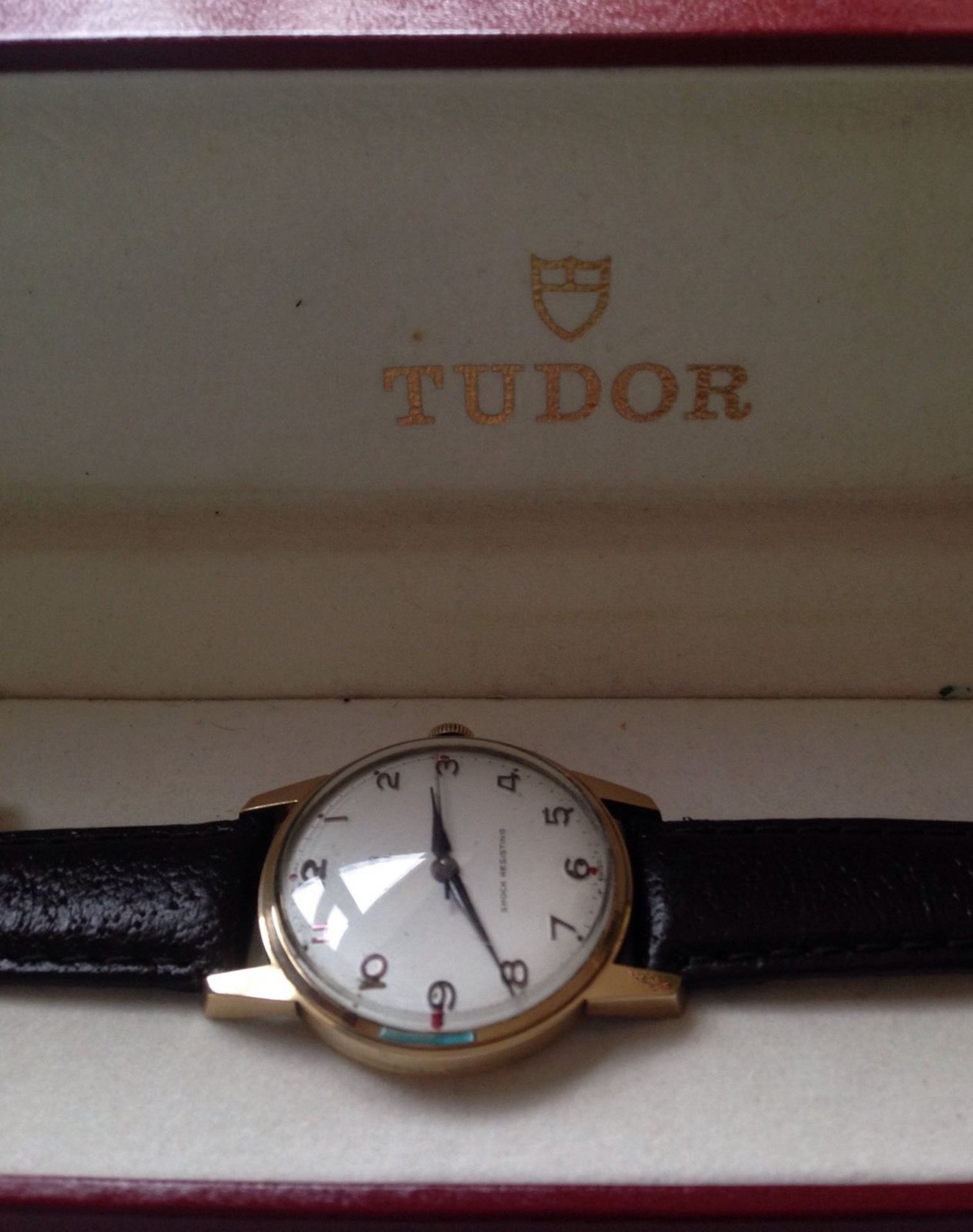 Vintage Gold Tudor Watch In Original Box - Image 5 of 5