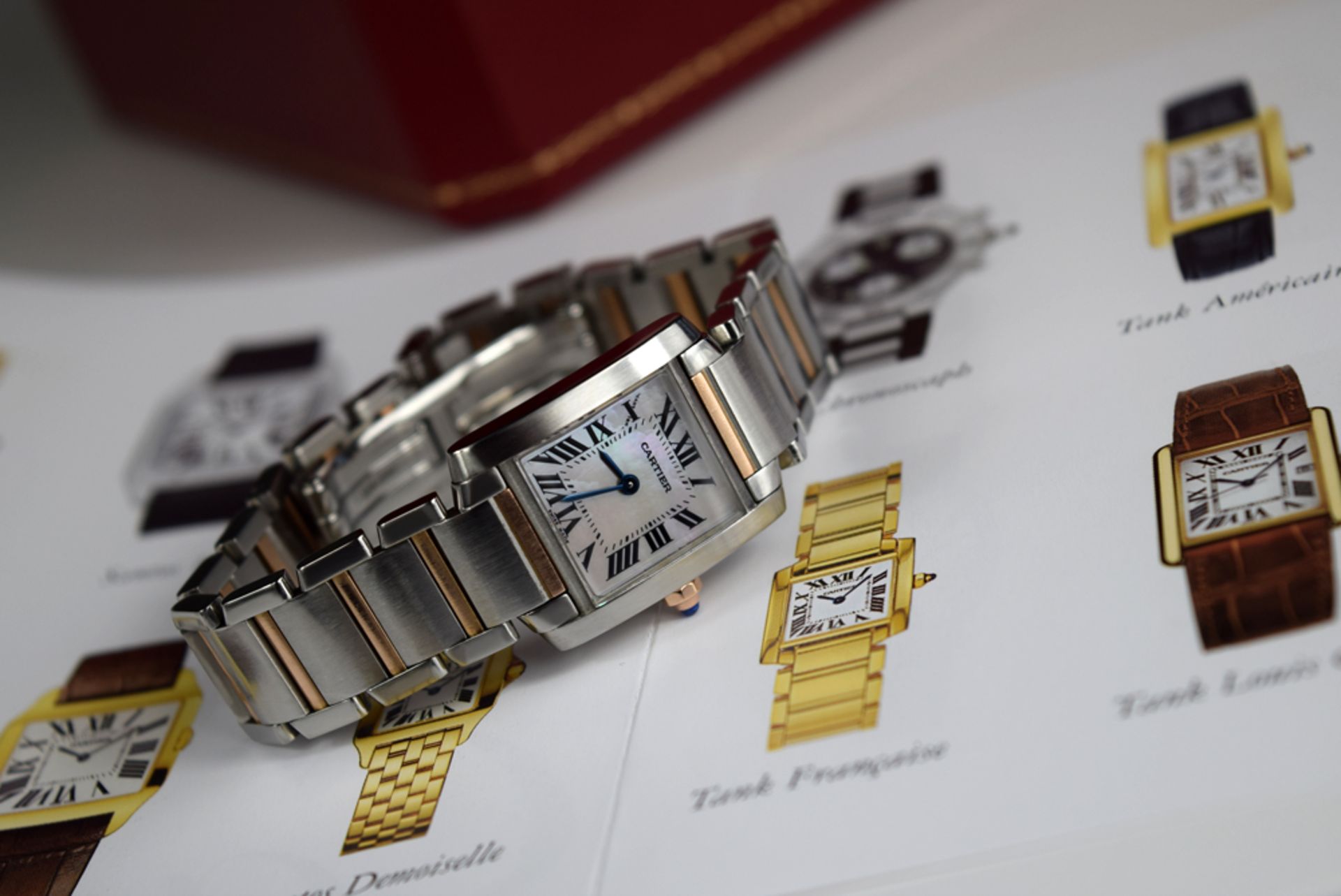 CARTIER TANK 'FRANCAISE' - 18K GOLD & STEEL 'W51007Q4' - Image 9 of 10