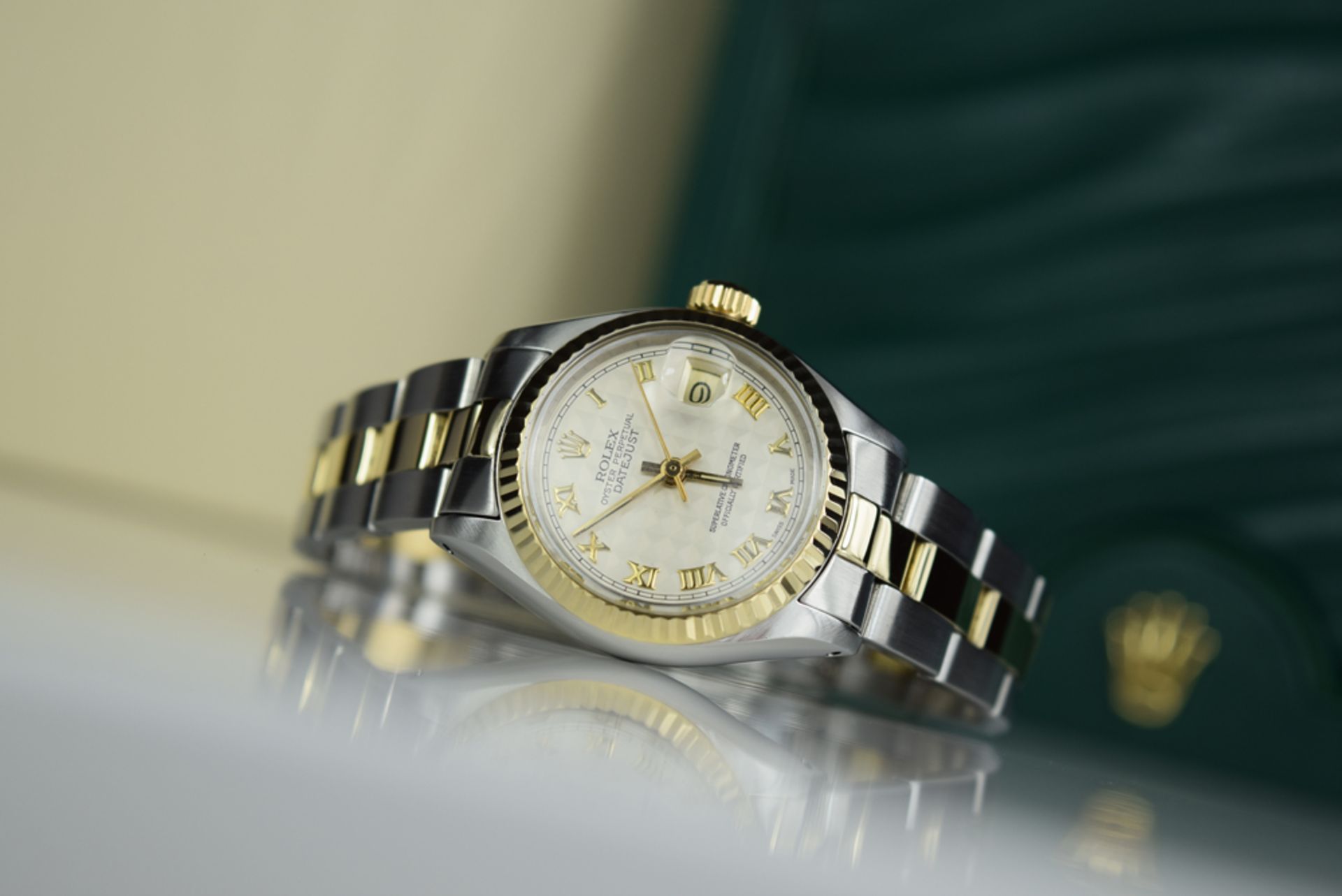 ROLEX - GOLD & STEEL LADY DATEJUST with CREAM PYRAMID Dial - Looks Incredible!!! - Image 12 of 12