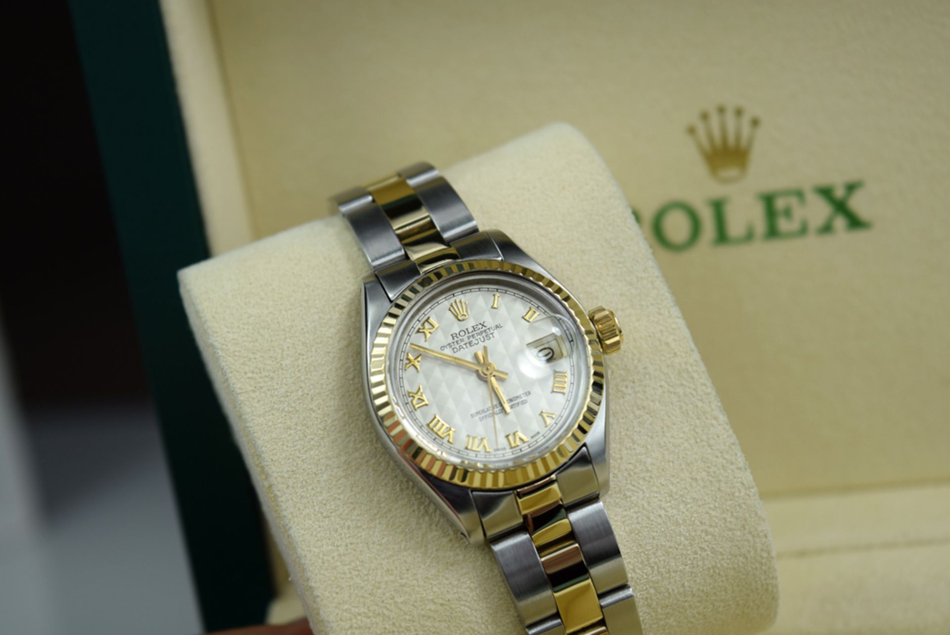 ROLEX - GOLD & STEEL LADY DATEJUST with CREAM PYRAMID Dial - Looks Incredible!!! - Image 11 of 12