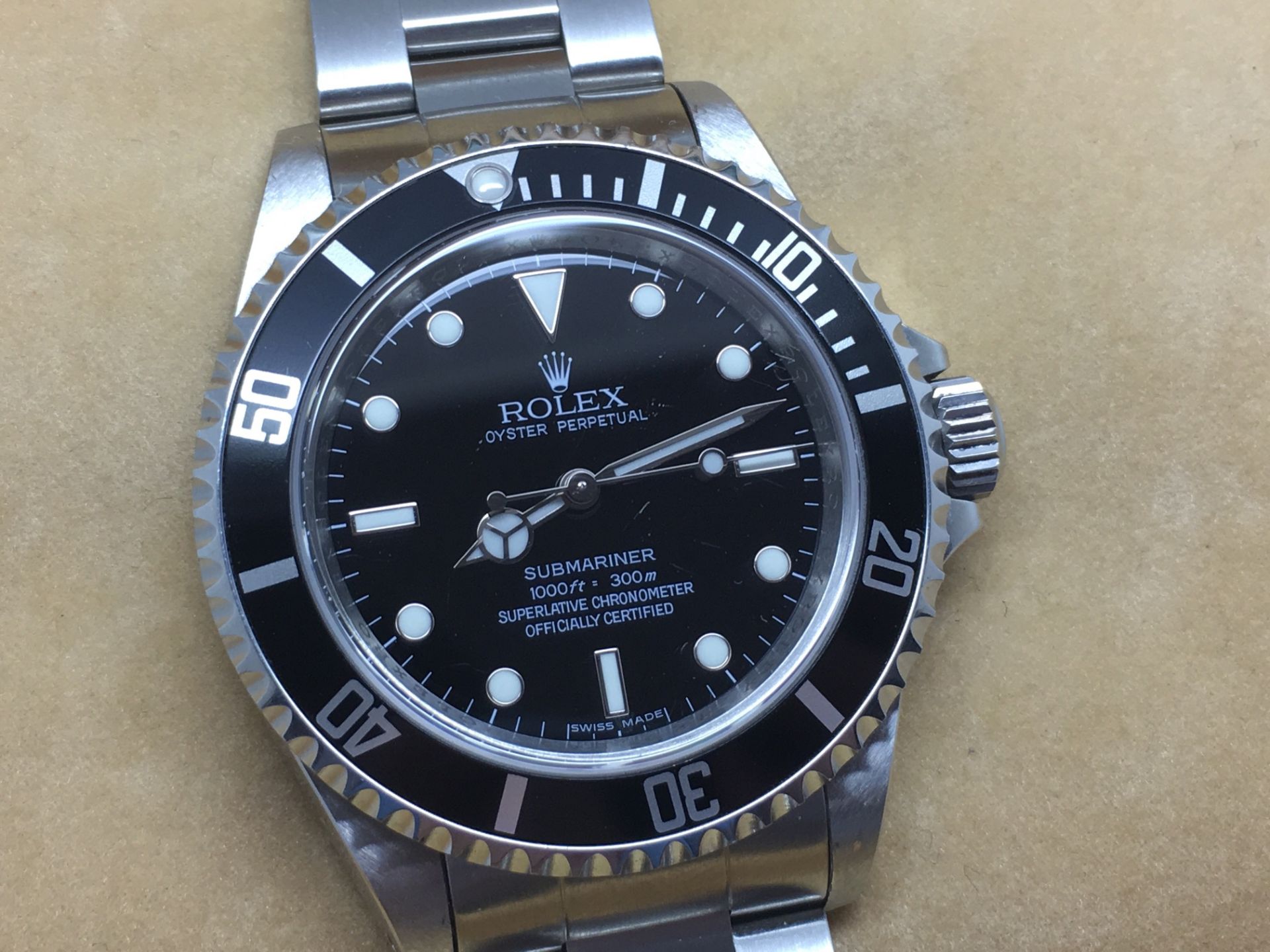 ROLEX OYSTER SUBMARINER WATCH - DATES TO APPROX 2008/09