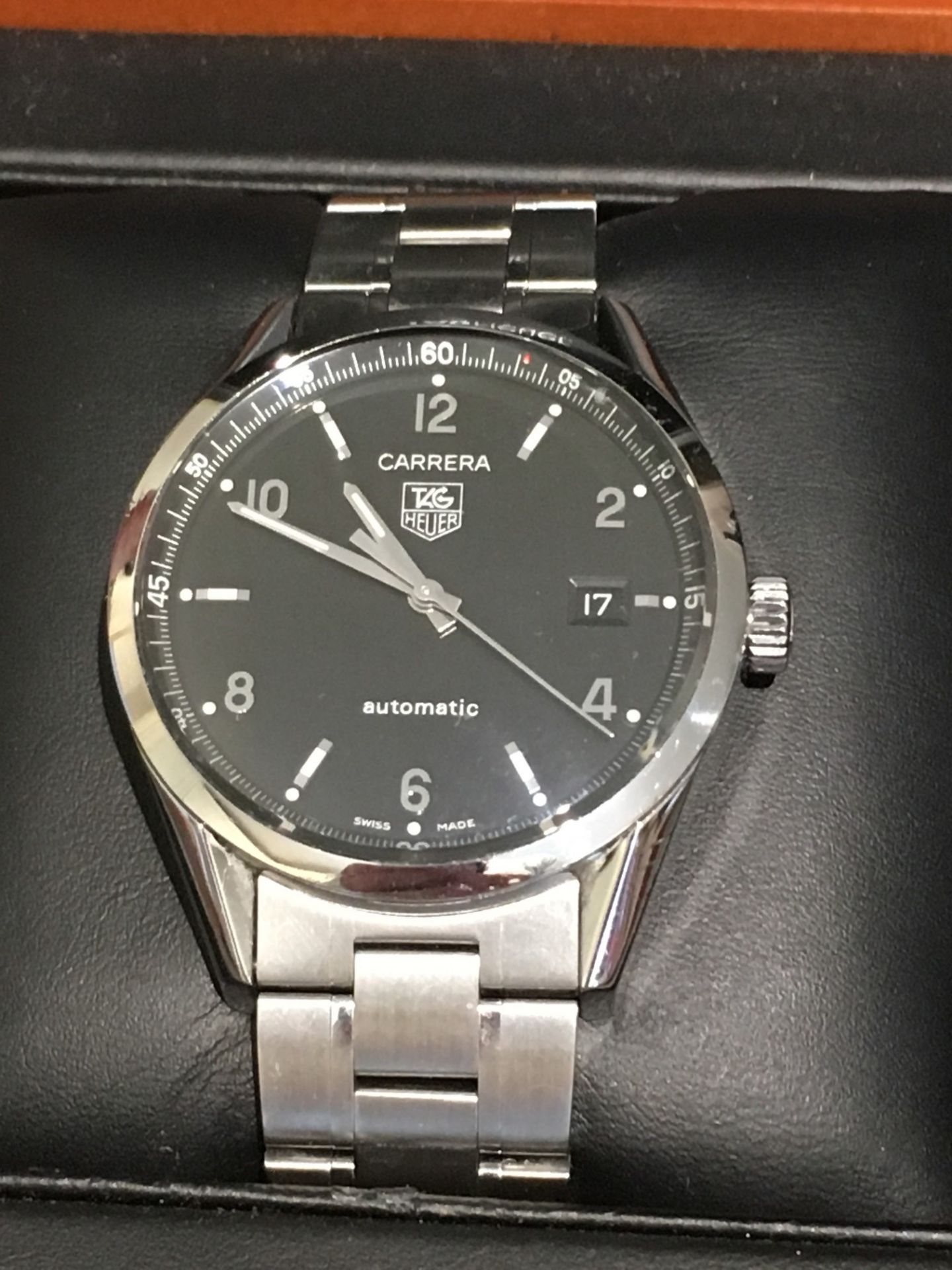 TAG HEUER CARRERA AUTOMATIC WATCH WITH TAG HEUER BOX