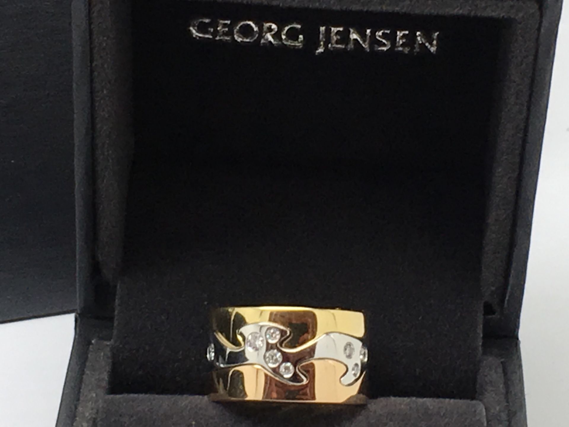 18ct Gold GEORG JENSEN Fusion Diamond Ring - Still Available on Georg Jensen Website for £2500