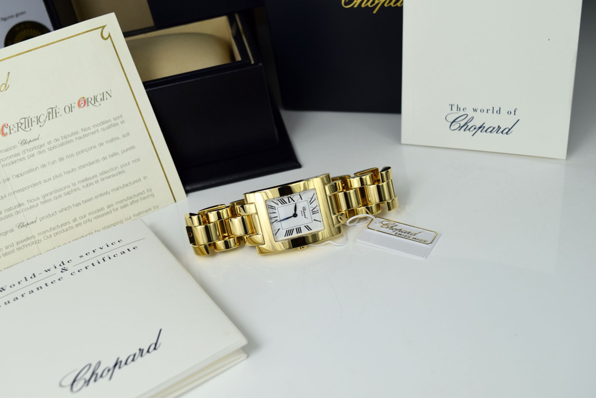 ❖ CHOPARD ❖ – CLASSIC 'HOUR' XL in 18k SOLID GOLD! XL (40mm x 30mm) BOX AND PAPERS! - Image 11 of 14