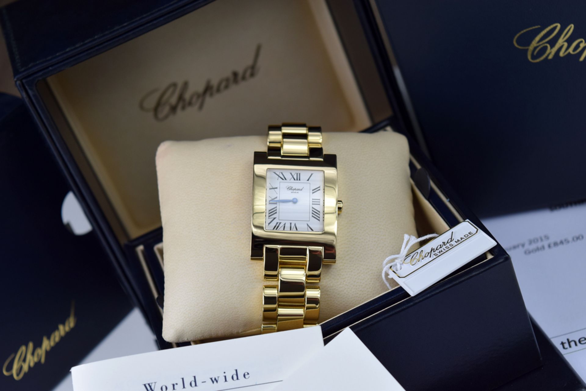 ❖ CHOPARD ❖ – CLASSIC 'HOUR' XL in 18k SOLID GOLD! XL (40mm x 30mm) BOX AND PAPERS! - Image 2 of 14