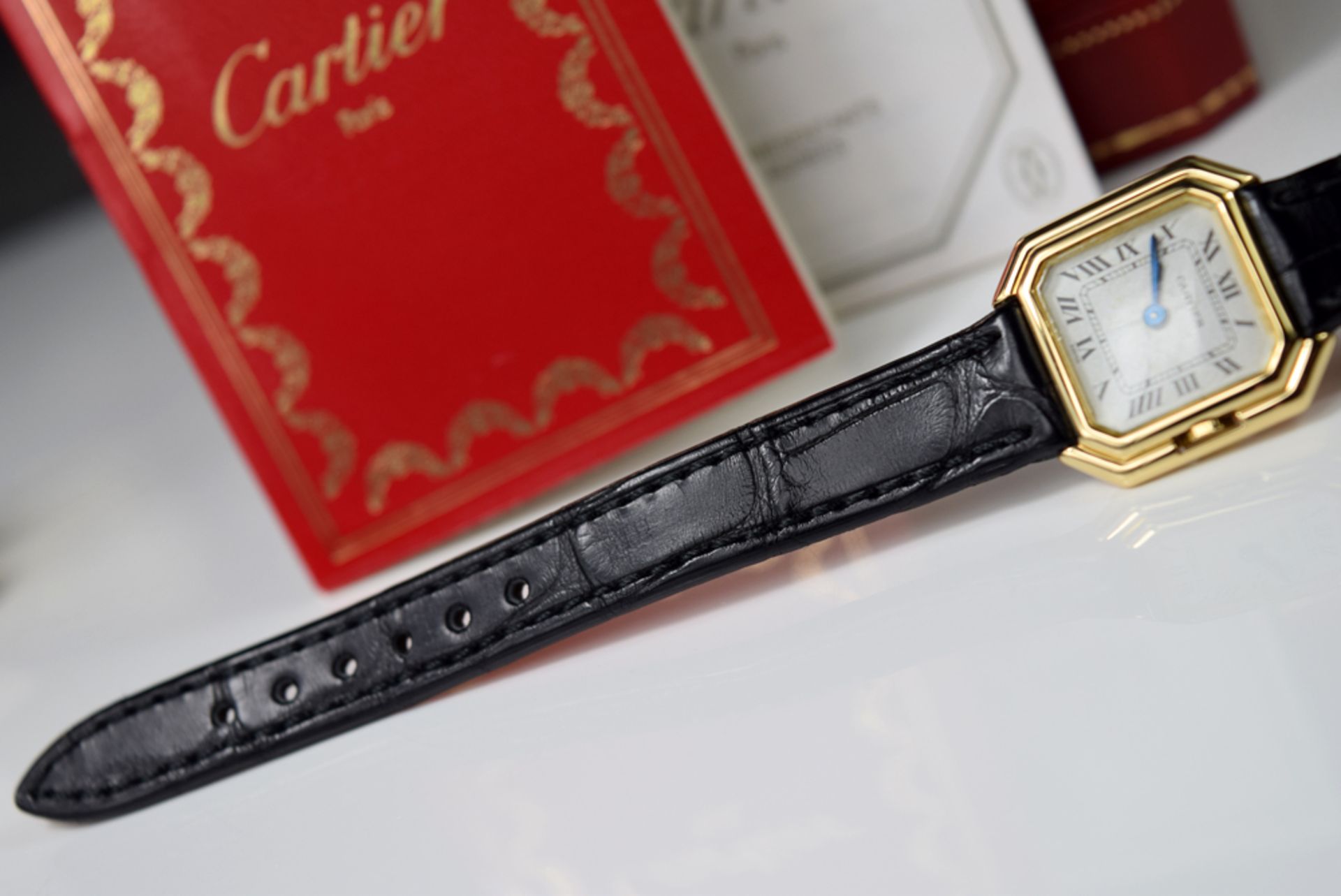 CARTIER – CEINTURE 18K GOLD (RARE VINTAGE LADIES WATCH!) - Image 4 of 5