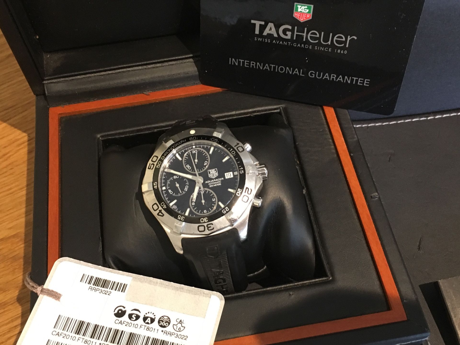 TAG HEUER AQUARACER CAF2110 BOXED WITH PAPERS + ORIGINAL RECEIPT - Image 5 of 7