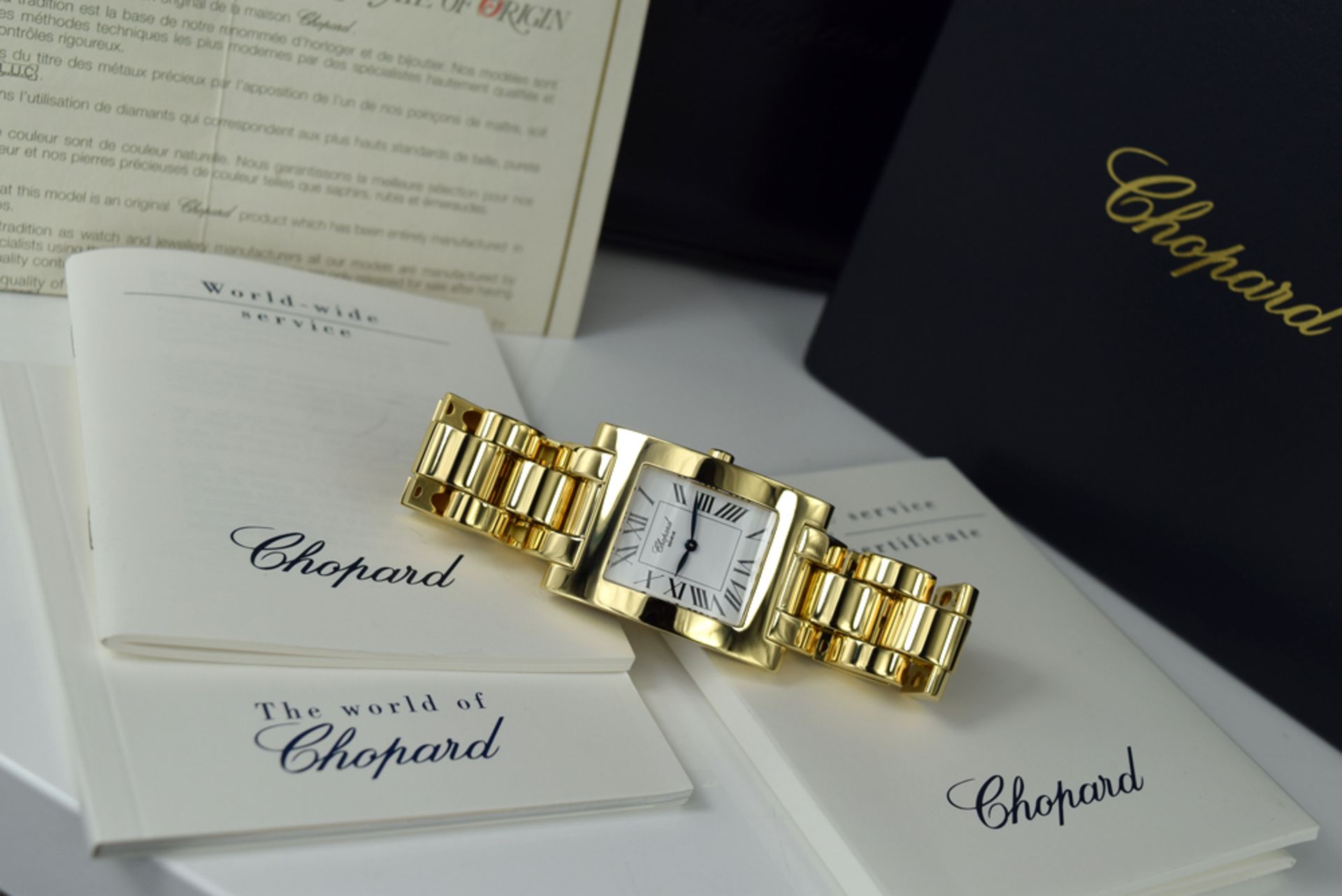 ❖ CHOPARD ❖ – CLASSIC 'HOUR' XL in 18k SOLID GOLD! XL (40mm x 30mm) BOX AND PAPERS! - Image 14 of 14