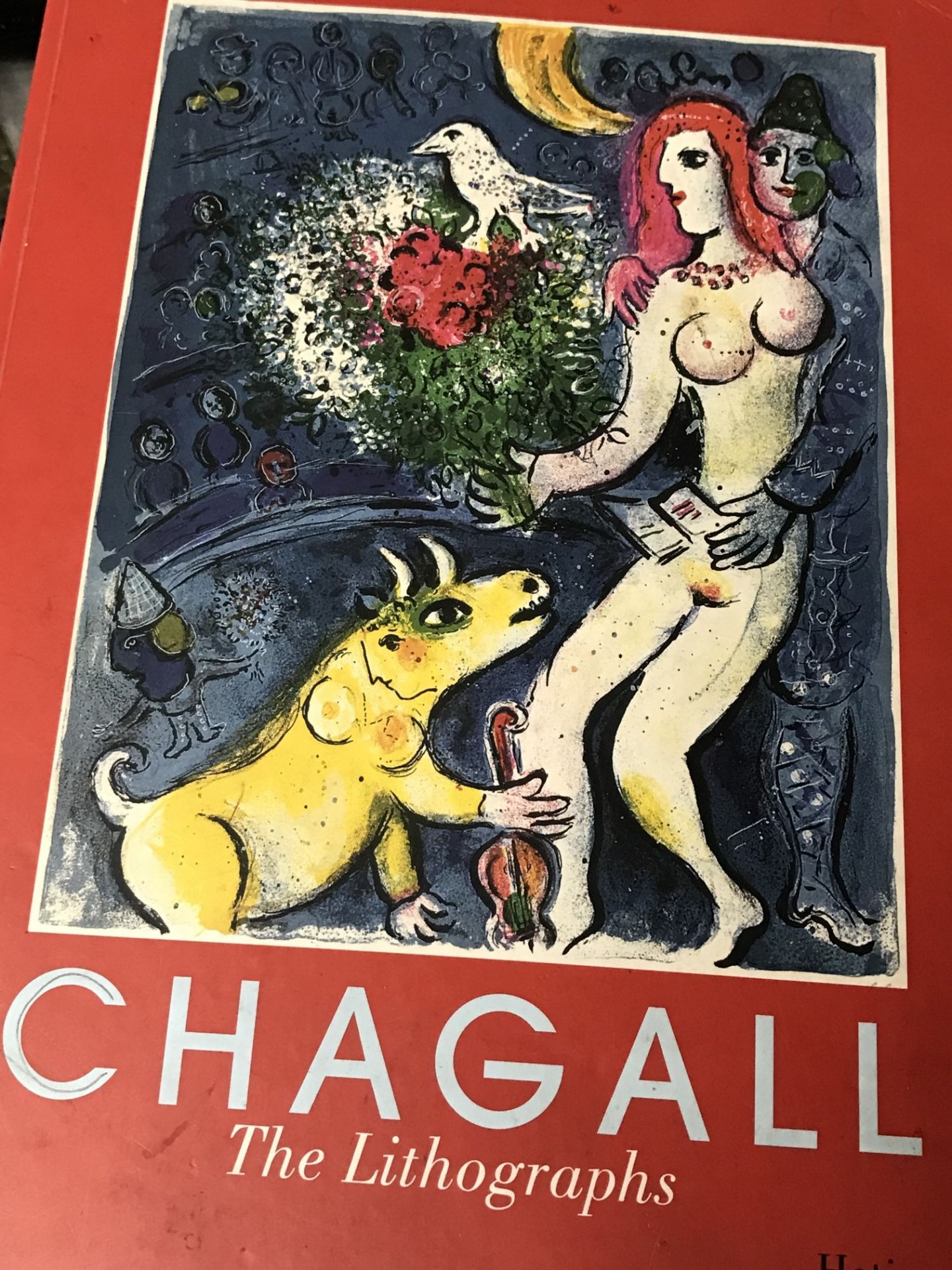 MARC CHAGALL INVITE LITHOGRAPH 14 x 11 cm - SHOW IN MARC CHAGALL BOOK OF LITHOGRAPHS - Image 6 of 6