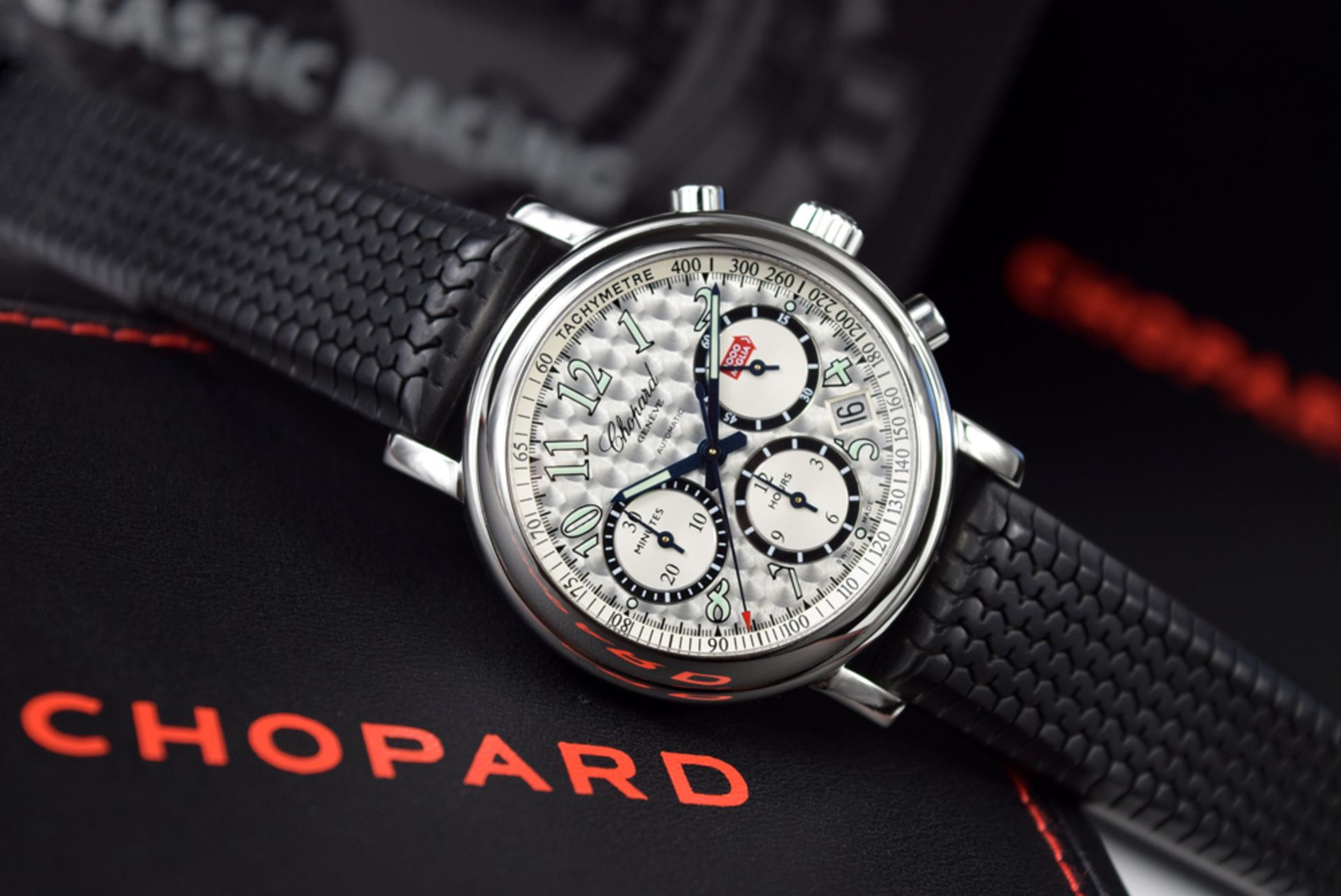 CHOPARD – MILLE MIGLIA CHRONOGRAPH; 8331 (STEEL / BLACK RUBBER)