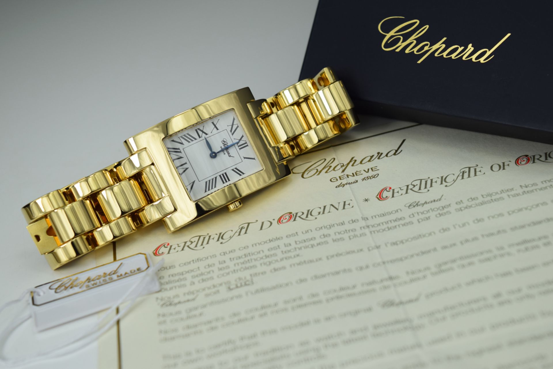 ❖ CHOPARD ❖ – CLASSIC 'HOUR' XL in 18k SOLID GOLD! XL SIZE (40mm x 30mm) BOX AND PAPERS! - Image 4 of 14