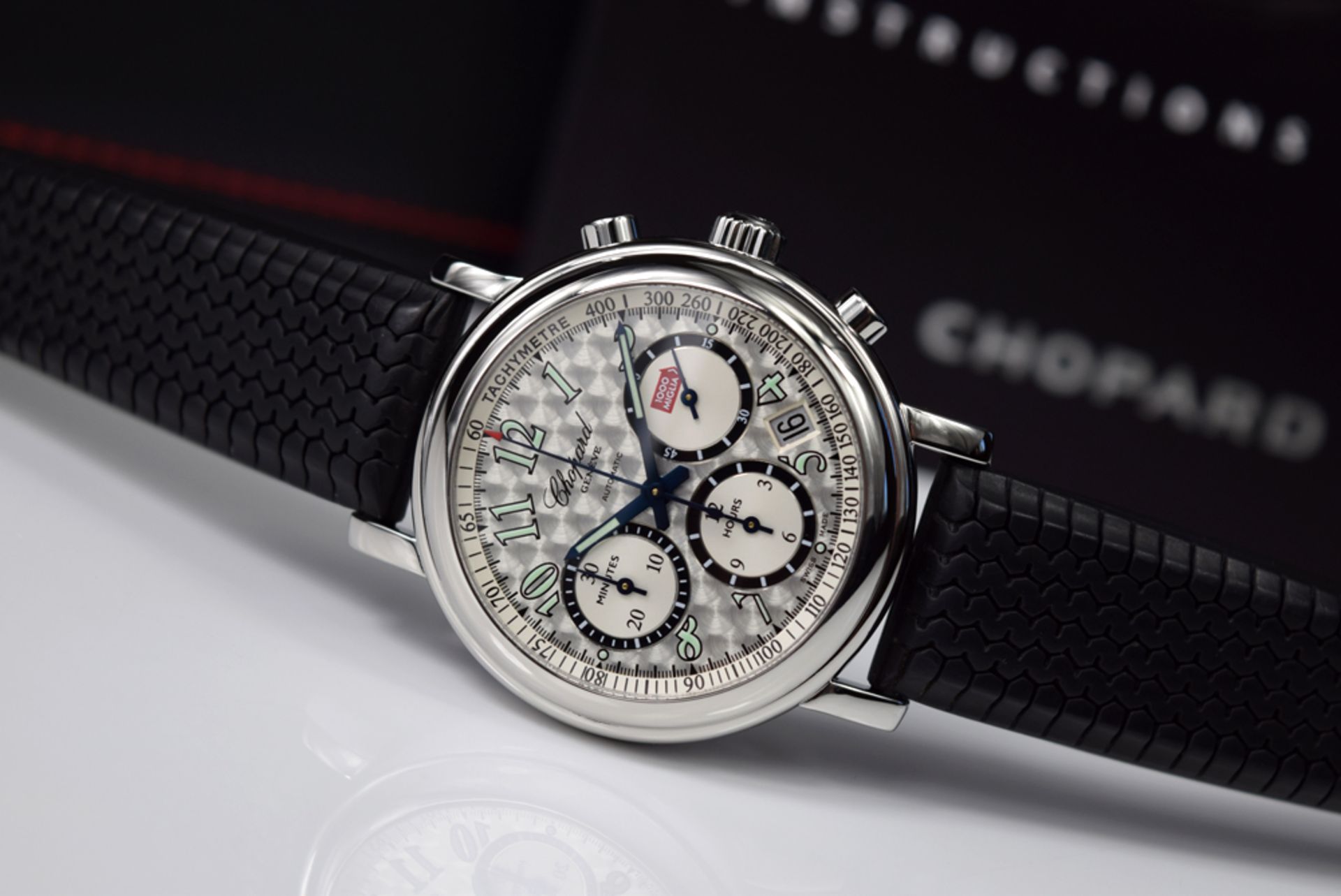 CHOPARD – MILLE MIGLIA CHRONOGRAPH; 8331 (STEEL / BLACK RUBBER) - Image 7 of 12