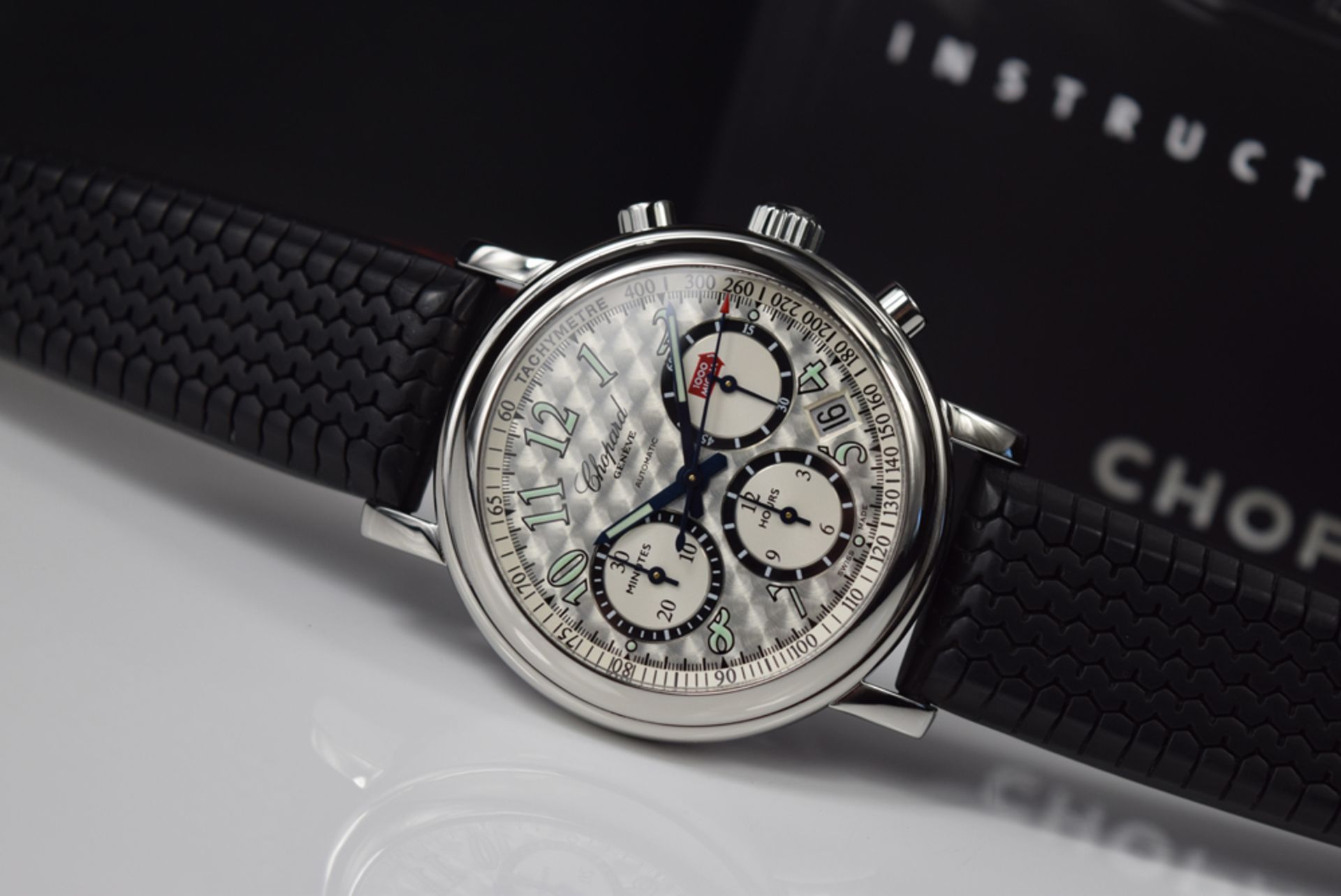 CHOPARD – MILLE MIGLIA CHRONOGRAPH; 8331 (STEEL / BLACK RUBBER) - Image 11 of 12