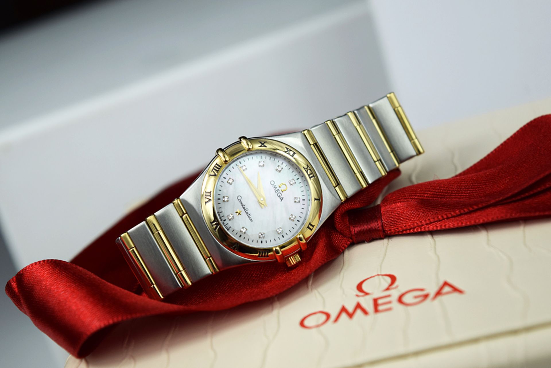 Ω OMEGA - 18k GOLD & STEEL ★CONSTELLATION★ with DIAMOND DIAL!!! - Image 2 of 12