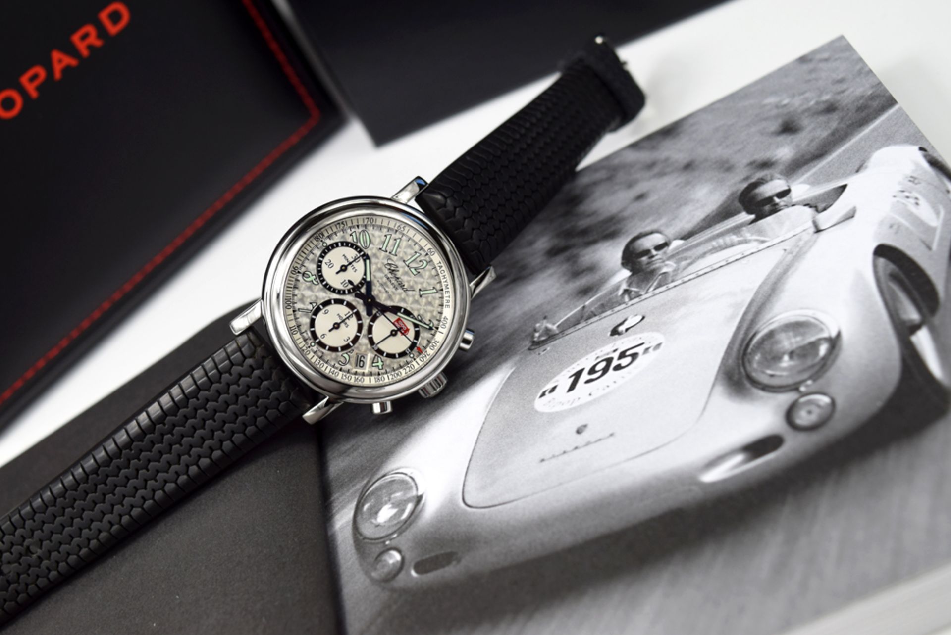 CHOPARD – MILLE MIGLIA CHRONOGRAPH; 8331 (STEEL / BLACK RUBBER) - Image 3 of 12
