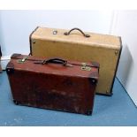 A Finnigans ltd leather suitcase