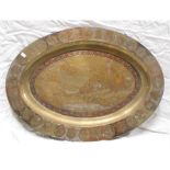 Indian Oval Brass Tray
